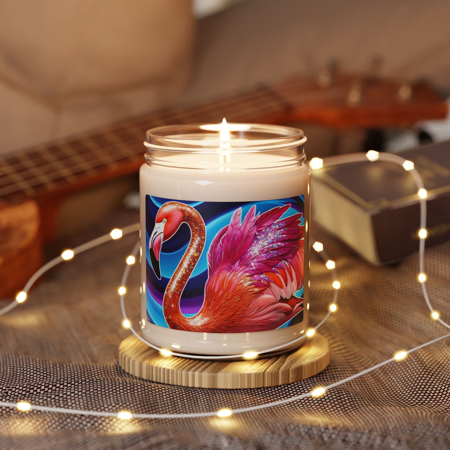 Psychedelic Flamingo- Scented Soy Candle, 9oz