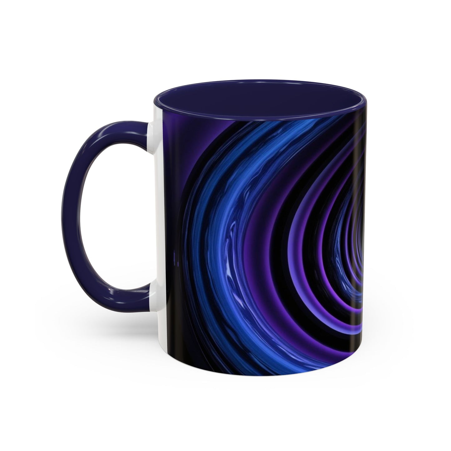 Optical Illusion Accent Mug – Ceramic Coffee Cup