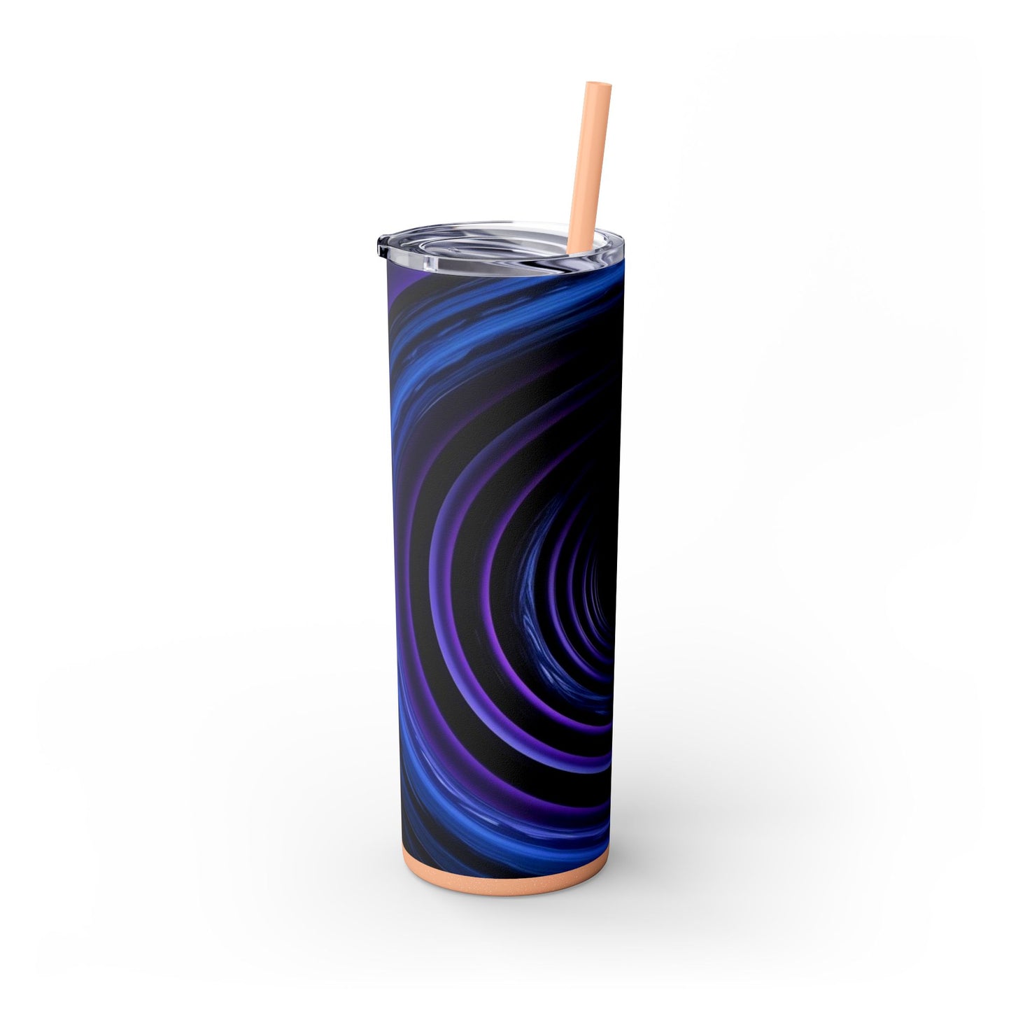 Optical Illusion Skinny Tumbler with Straw, 20oz