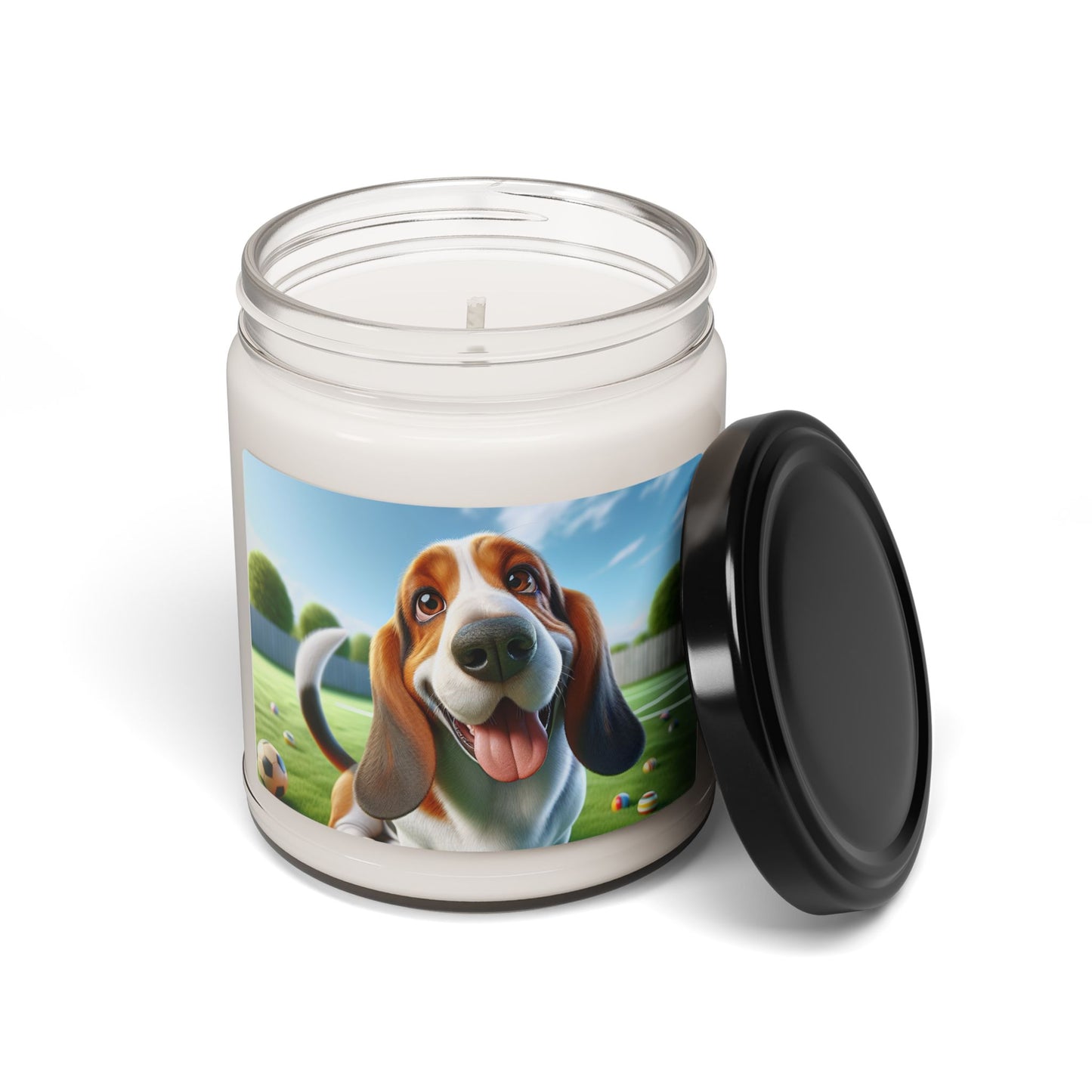 Basset Hound- Scented Soy Candle, 9oz