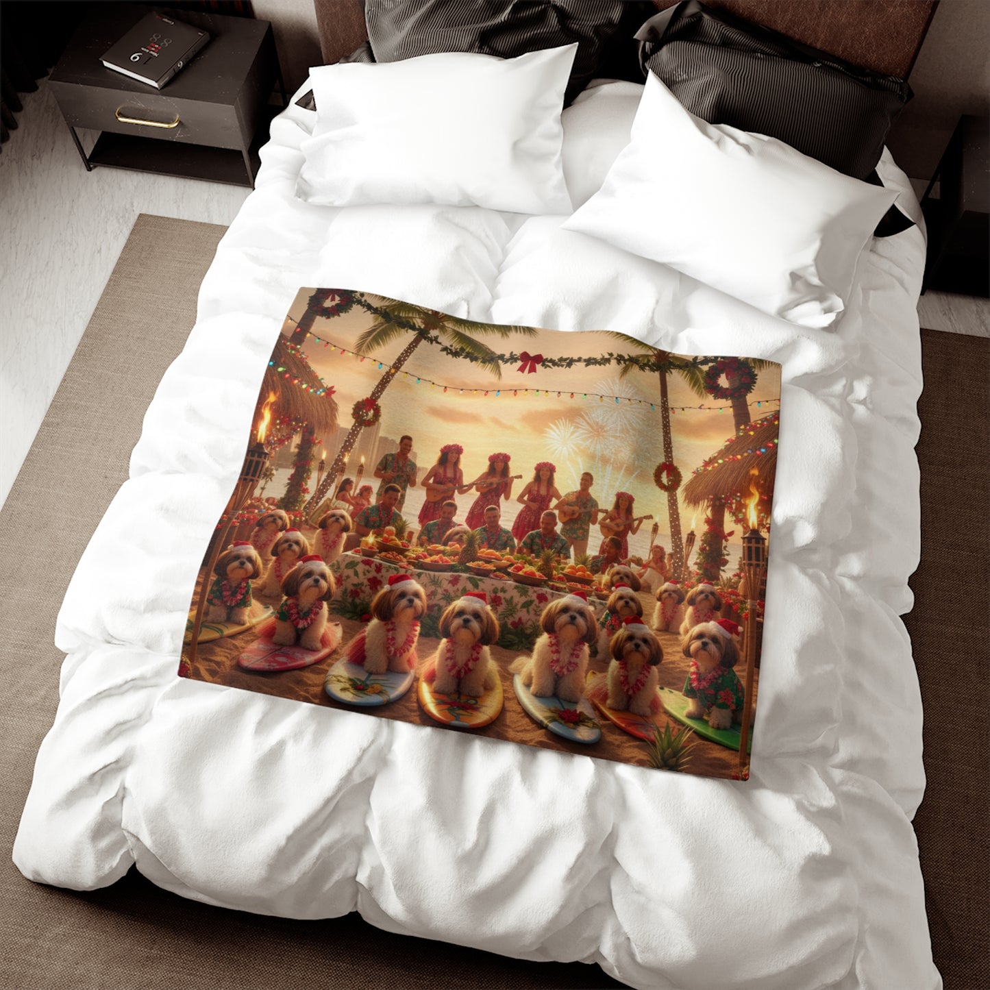 Hawaiian Holiday Luau Blanket