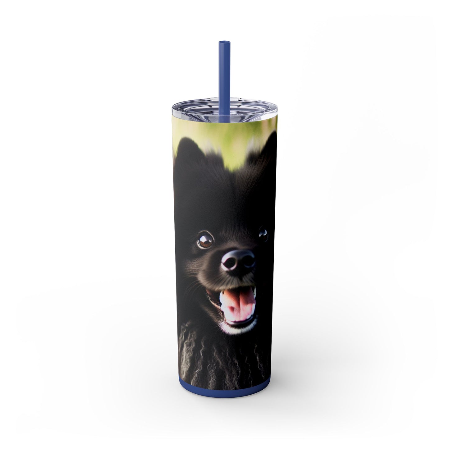 Swedish Lapphund Skinny Tumbler with Straw, 20oz
