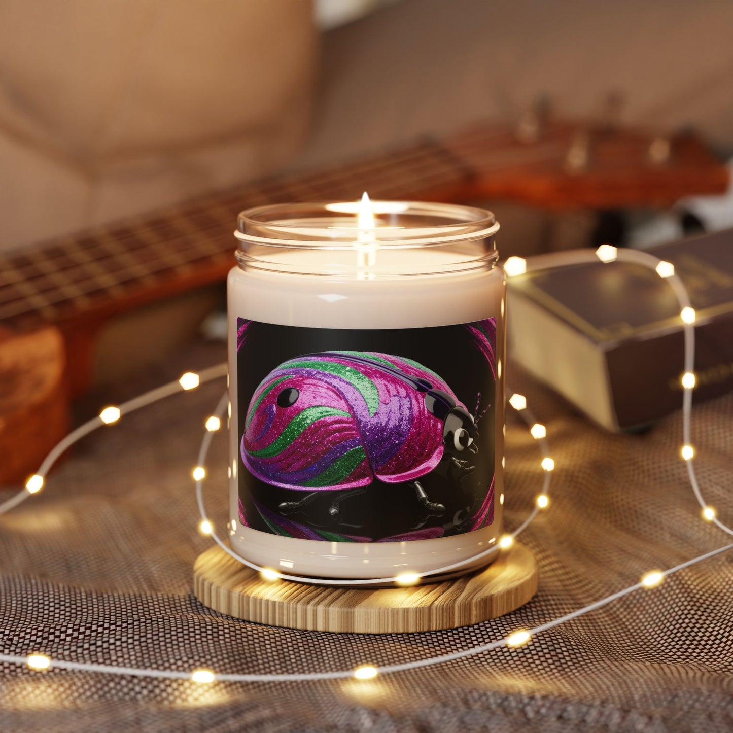 Psychedelic Ladybug- Scented Soy Candle, 9oz