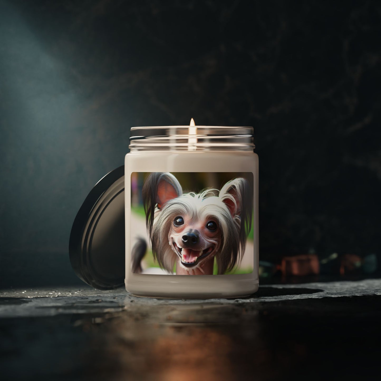 Chinese Crested Dog- Scented Soy Candle, 9oz