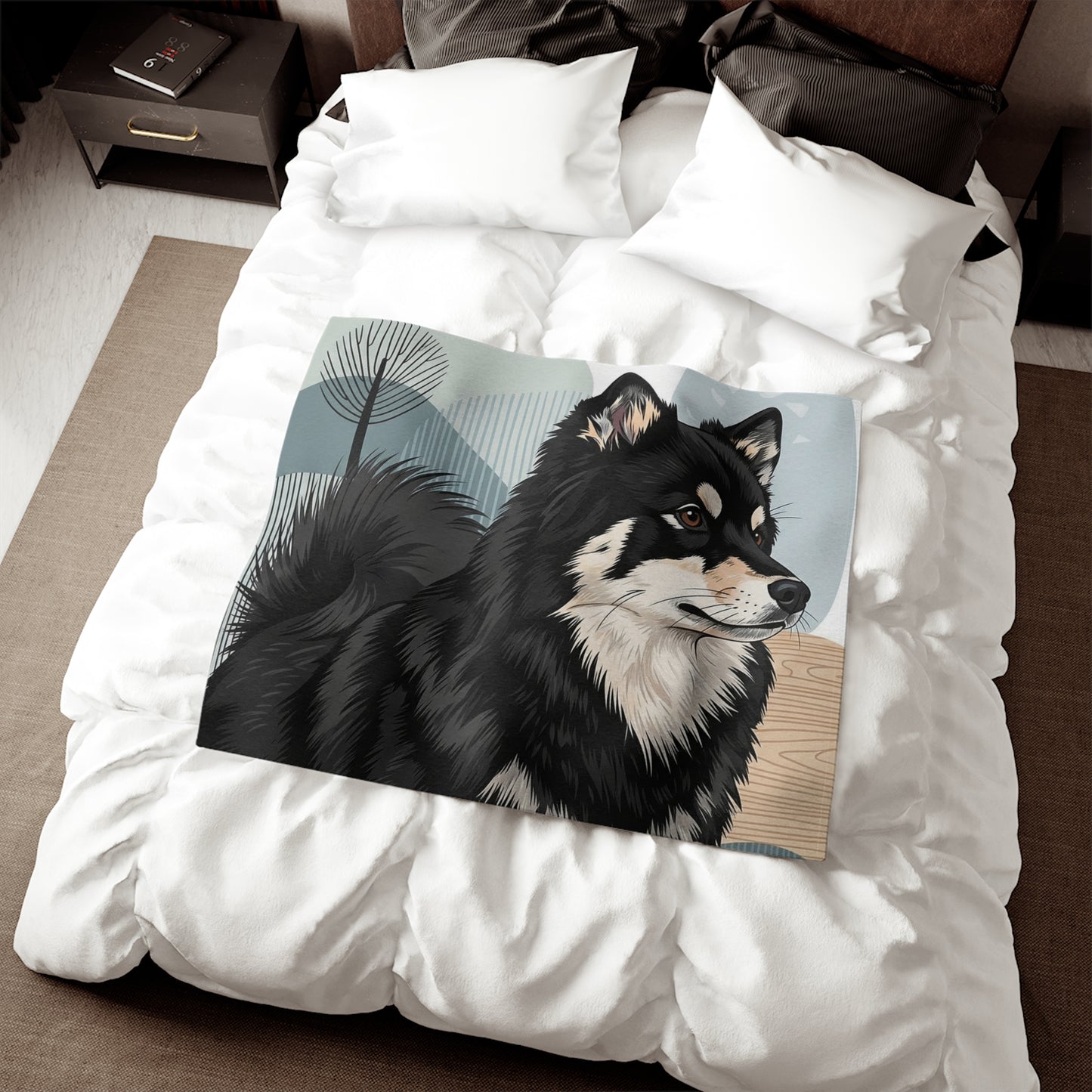 Swedish Lapphund Sweatshirt Blanket