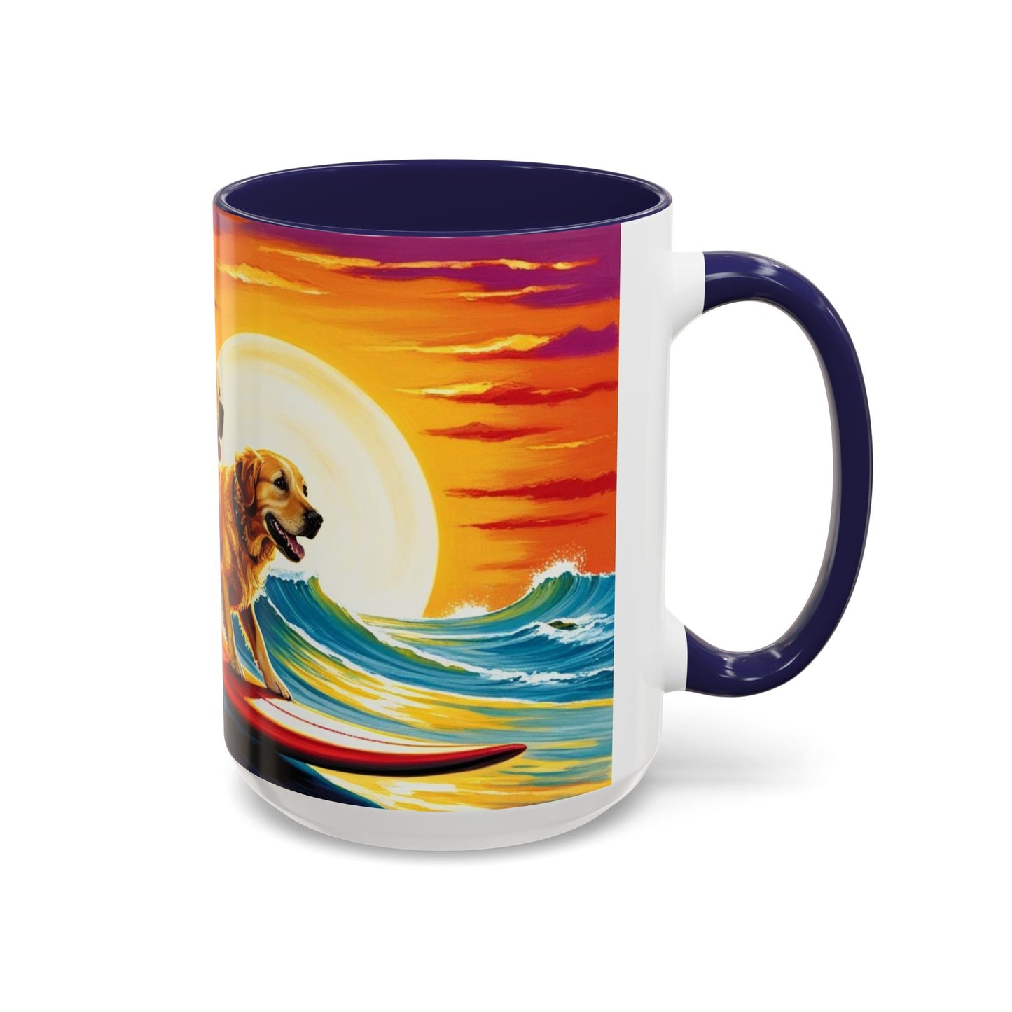 Taza de café con detalles de Surf Dogs: el regalo perfecto para los amantes de los perros