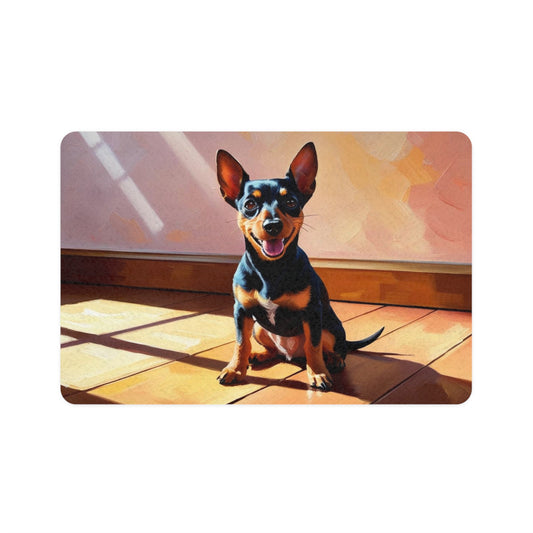 Pet Food Mat (12x18) - Miniature Pinscher