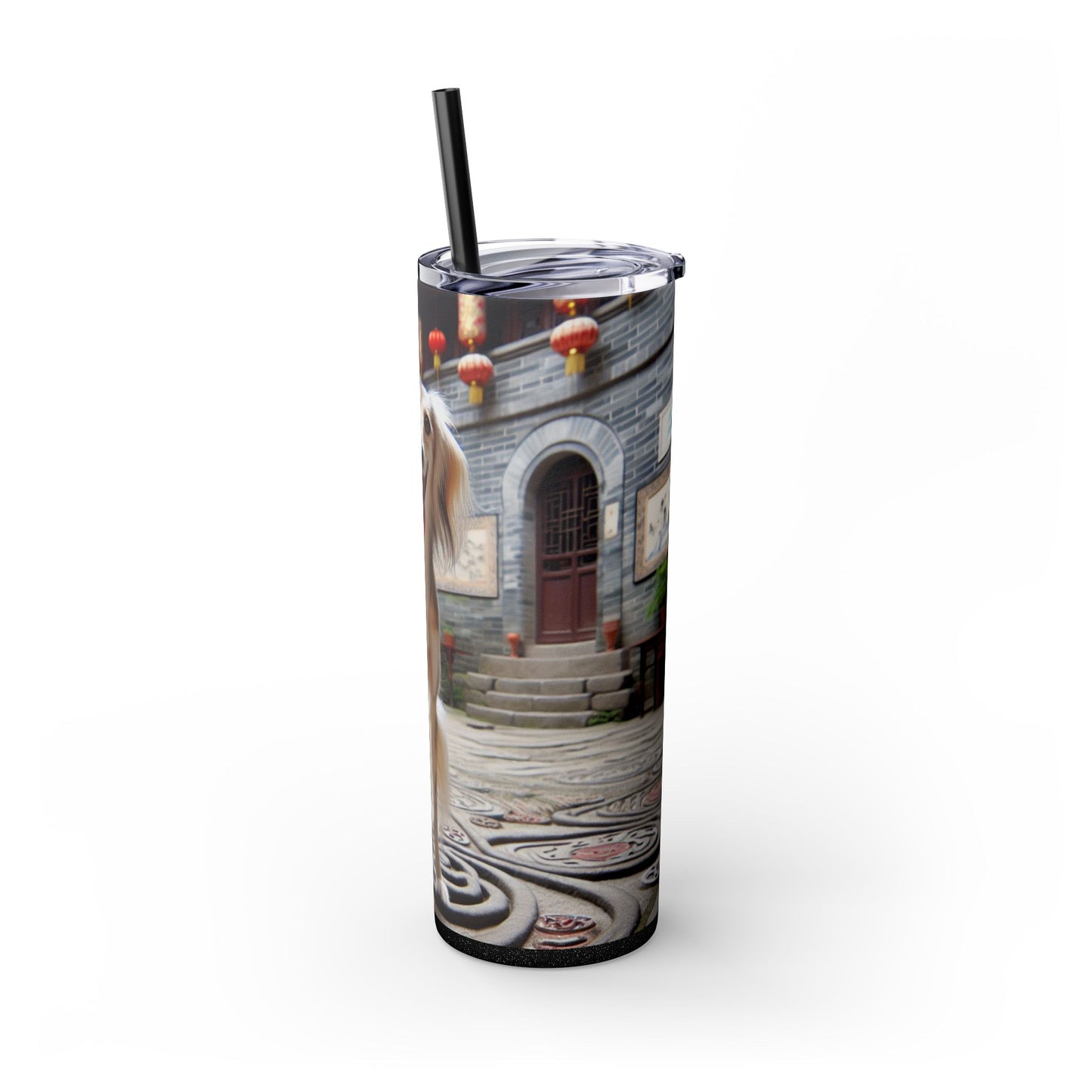 Gobelet Saluki chinois avec paille, 590 ml