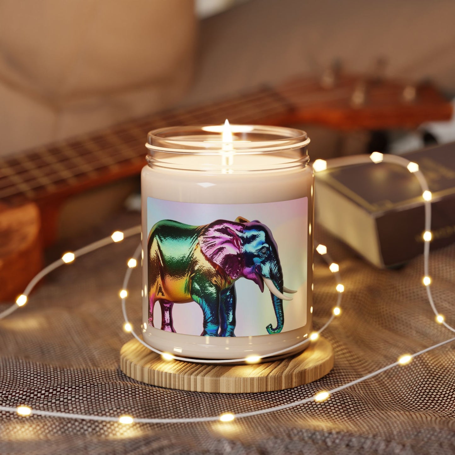 Rainbow Elephant- Scented Soy Candle, 9oz