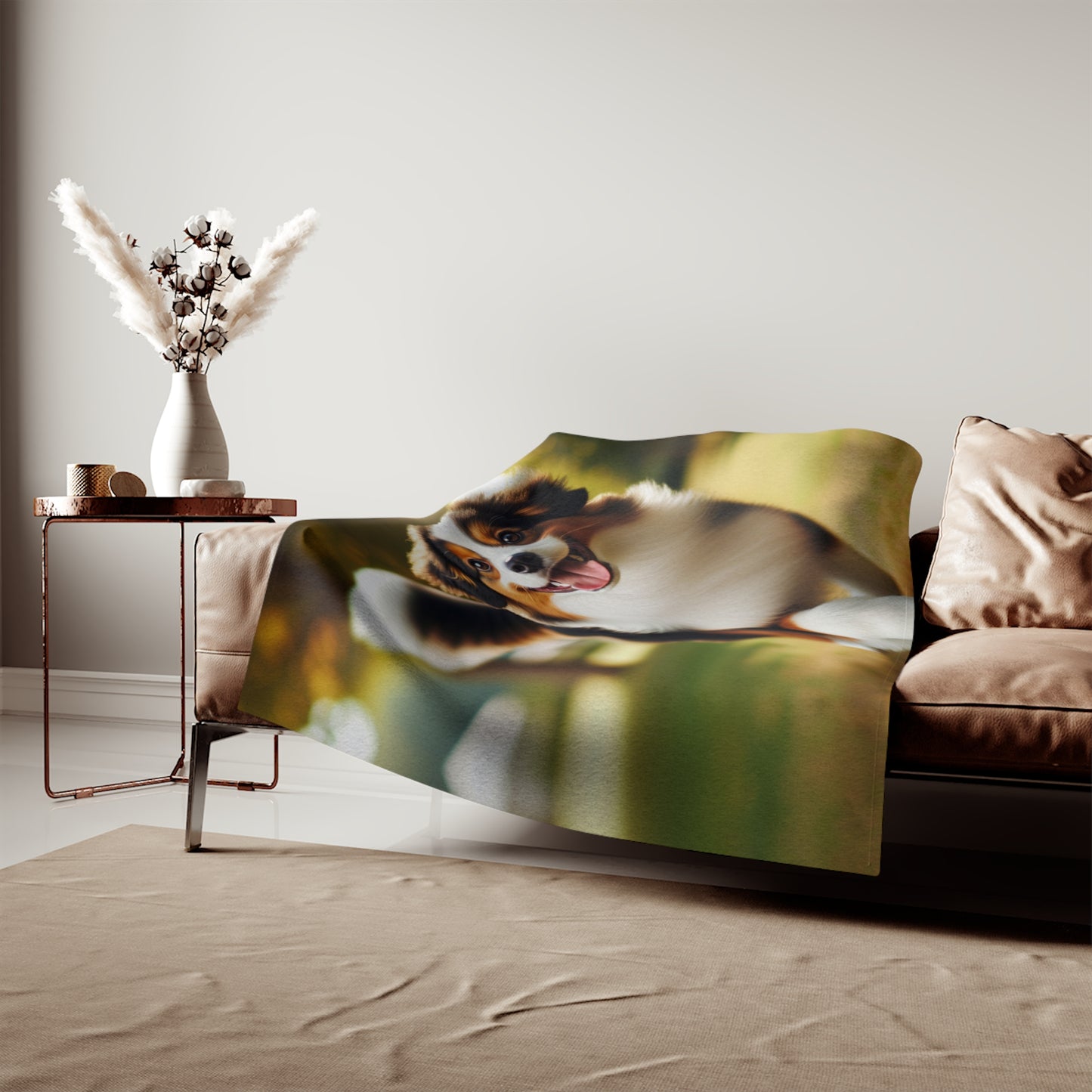Miniature American Shepherd Sweatshirt Blanket