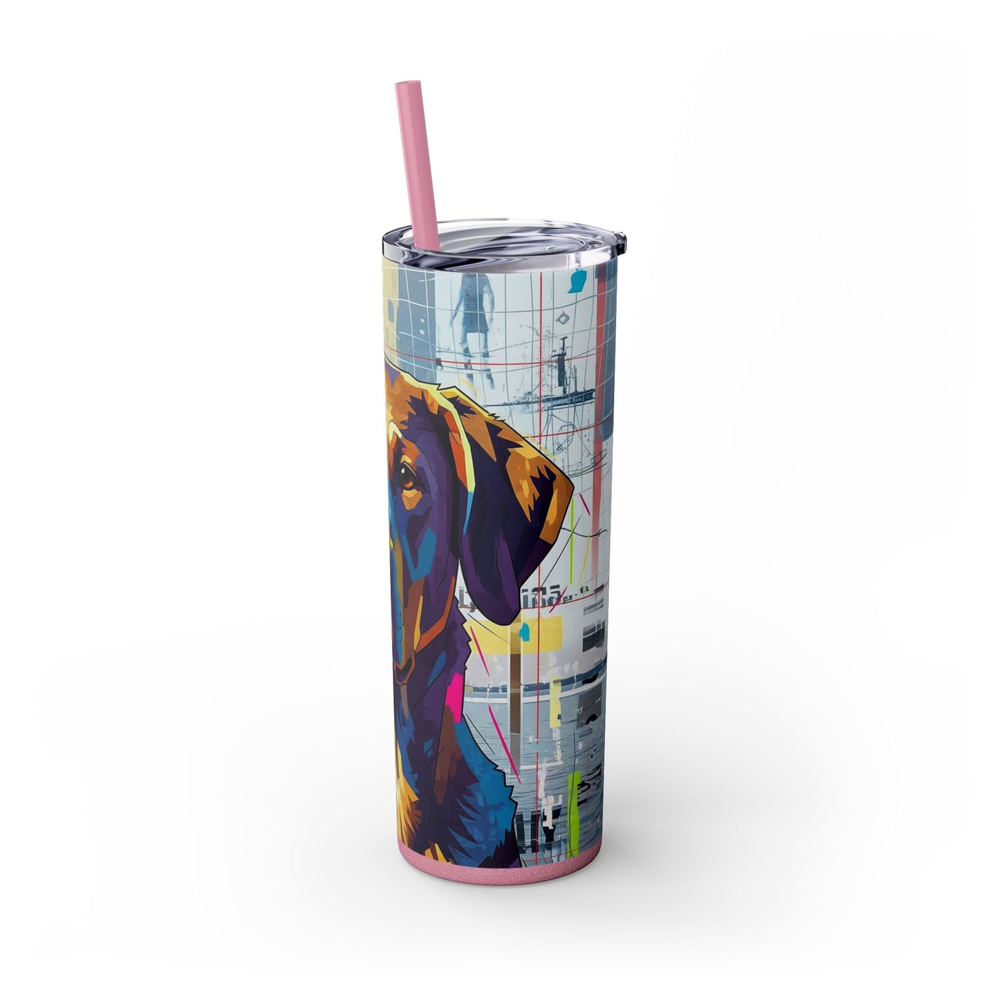 Skinny Tumbler with Straw – 20 oz Stainless Steel Cup