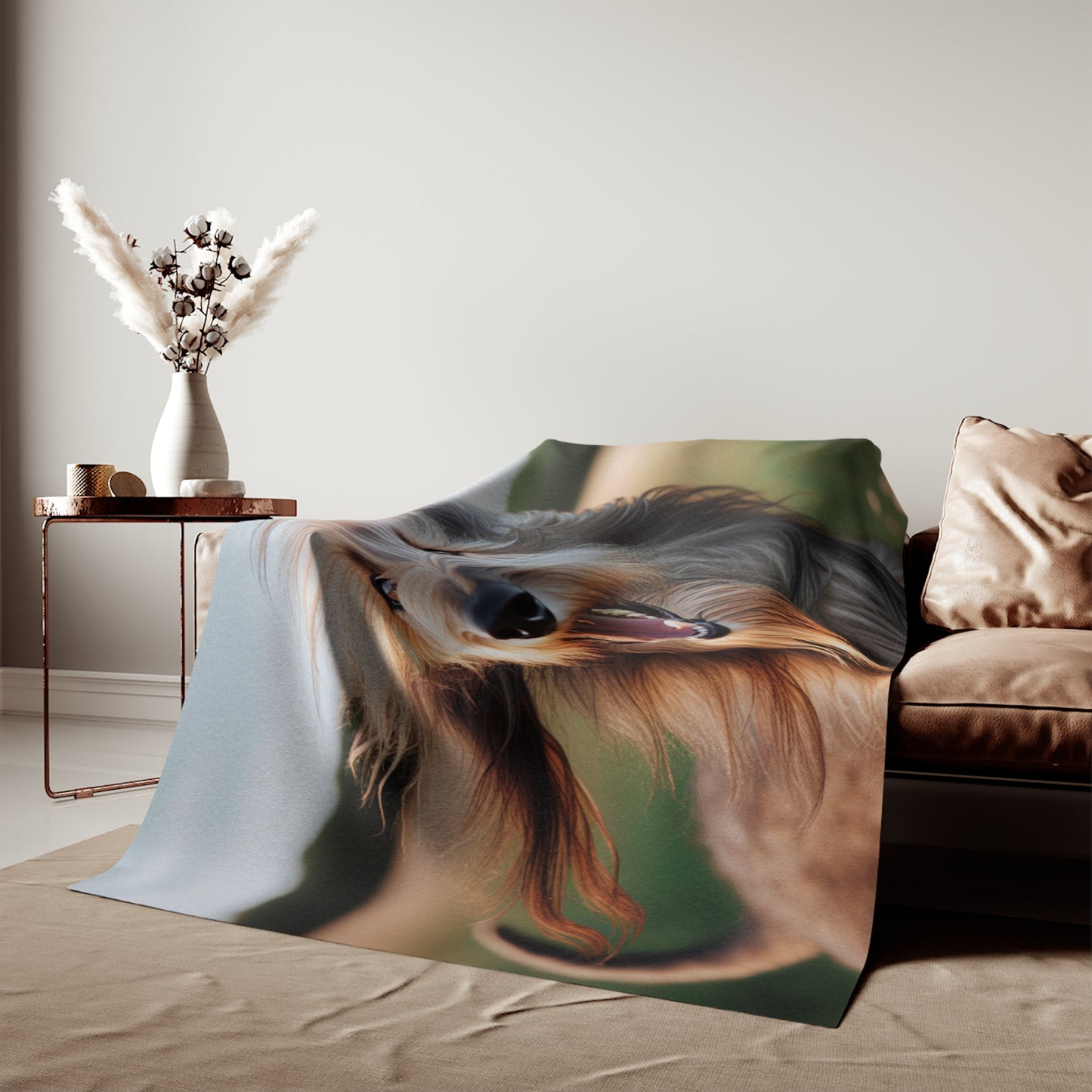 Manta tipo sudadera con diseño de lebrel escocés