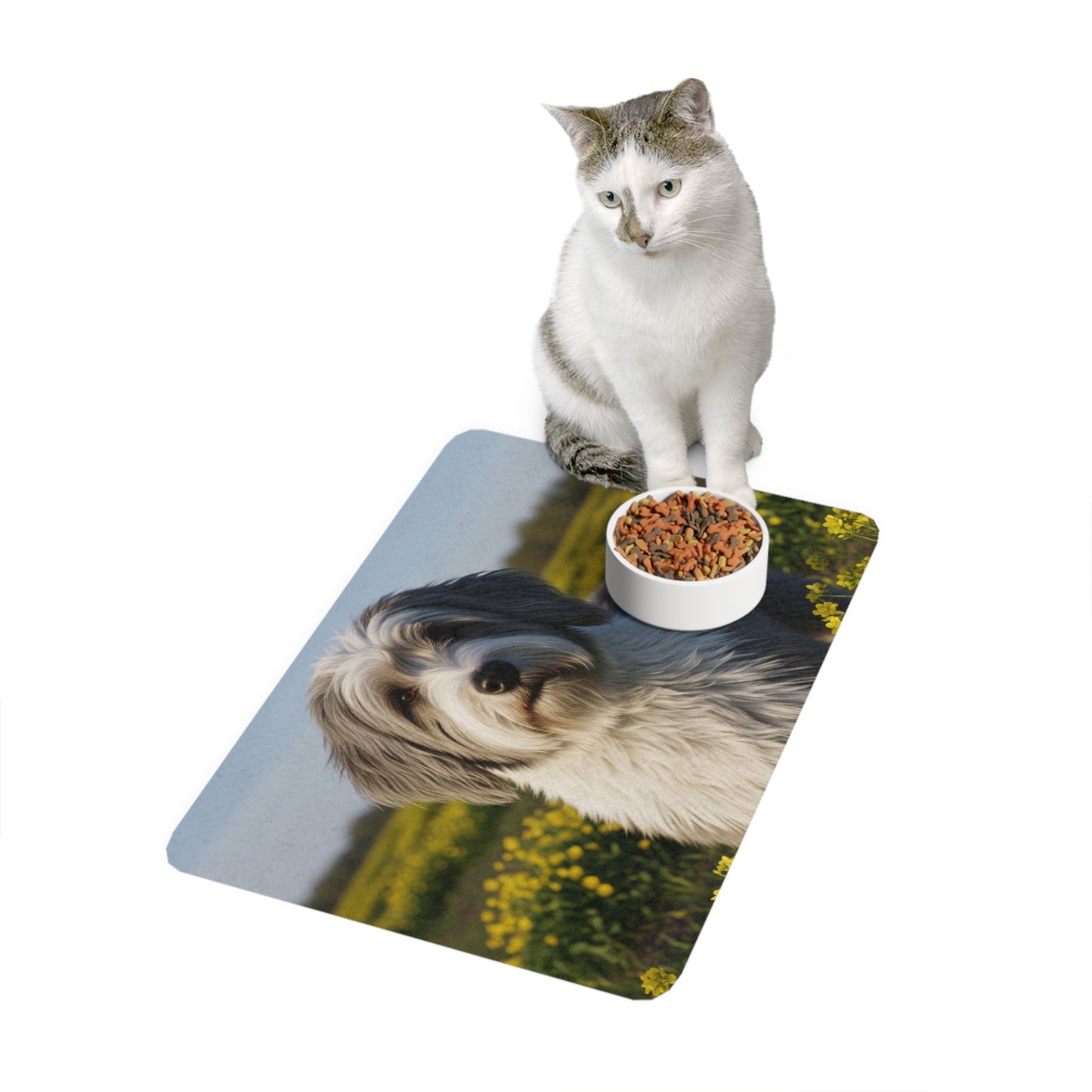 Pet Food Mat (12x18) - Polish Lowland Sheepdog