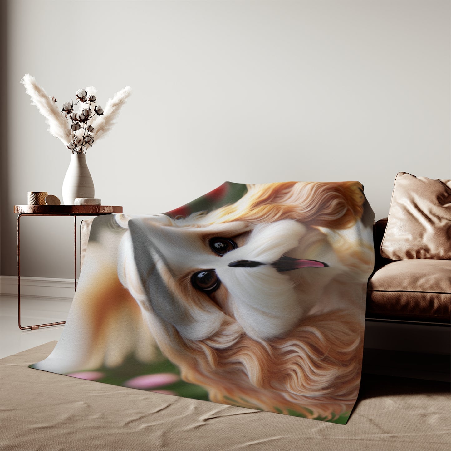 Cavachon Sweatshirt Blanket