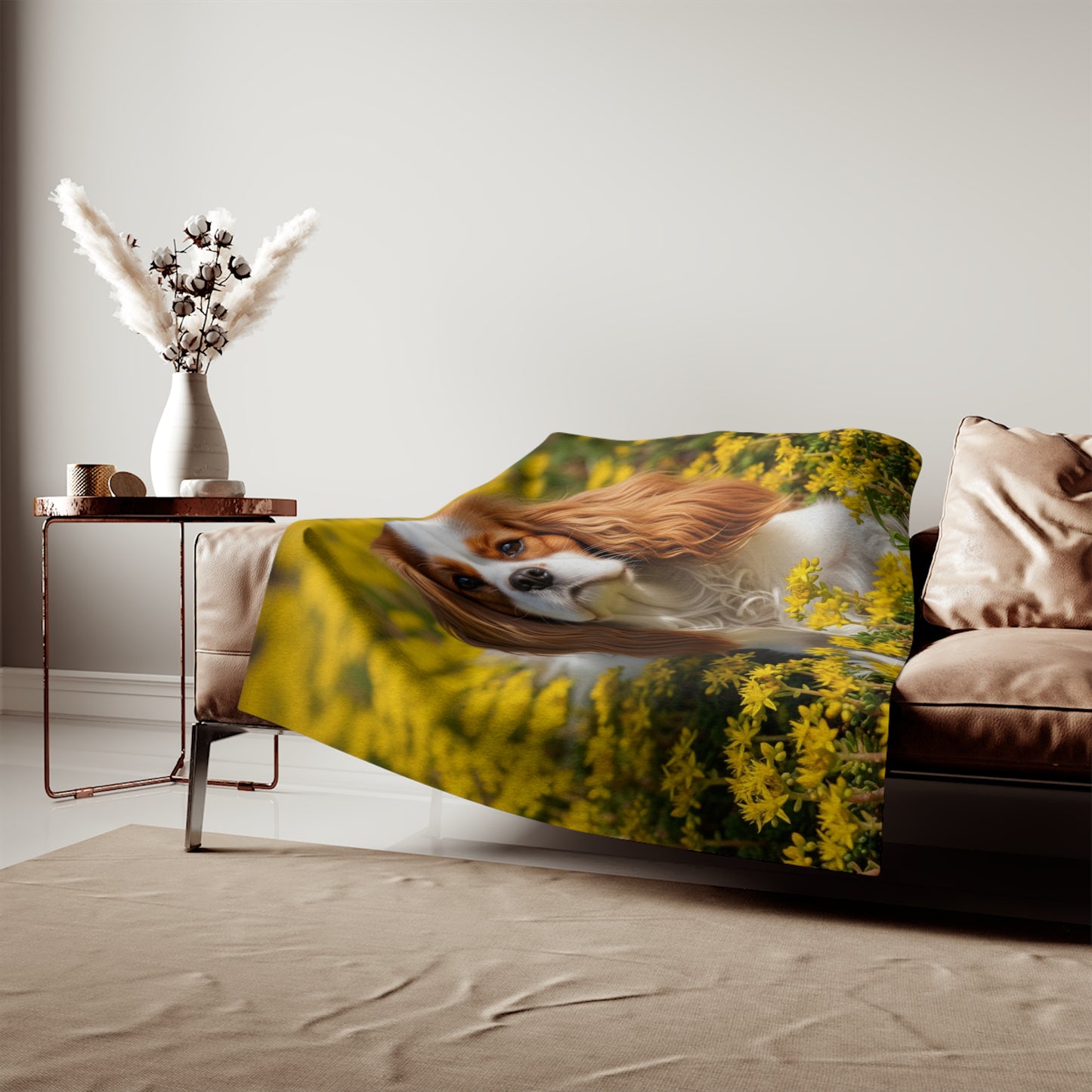 Cavalier King Charles Spaniel Sweatshirt Blanket
