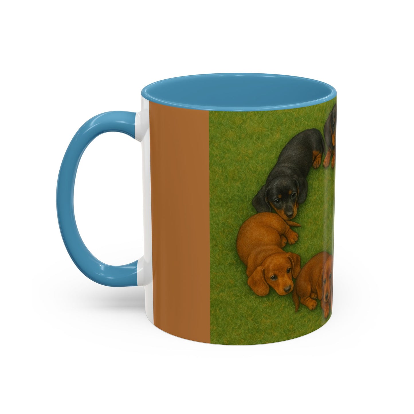 Dachshund puppies Accent Coffee Mug - Perfect Gift for Dog Lovers