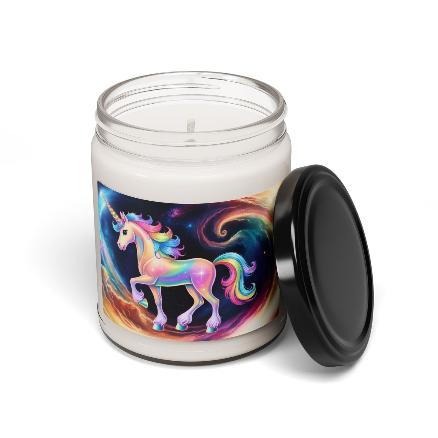 Glittery Psychedelic Unicorn- Scented Soy Candle, 9oz