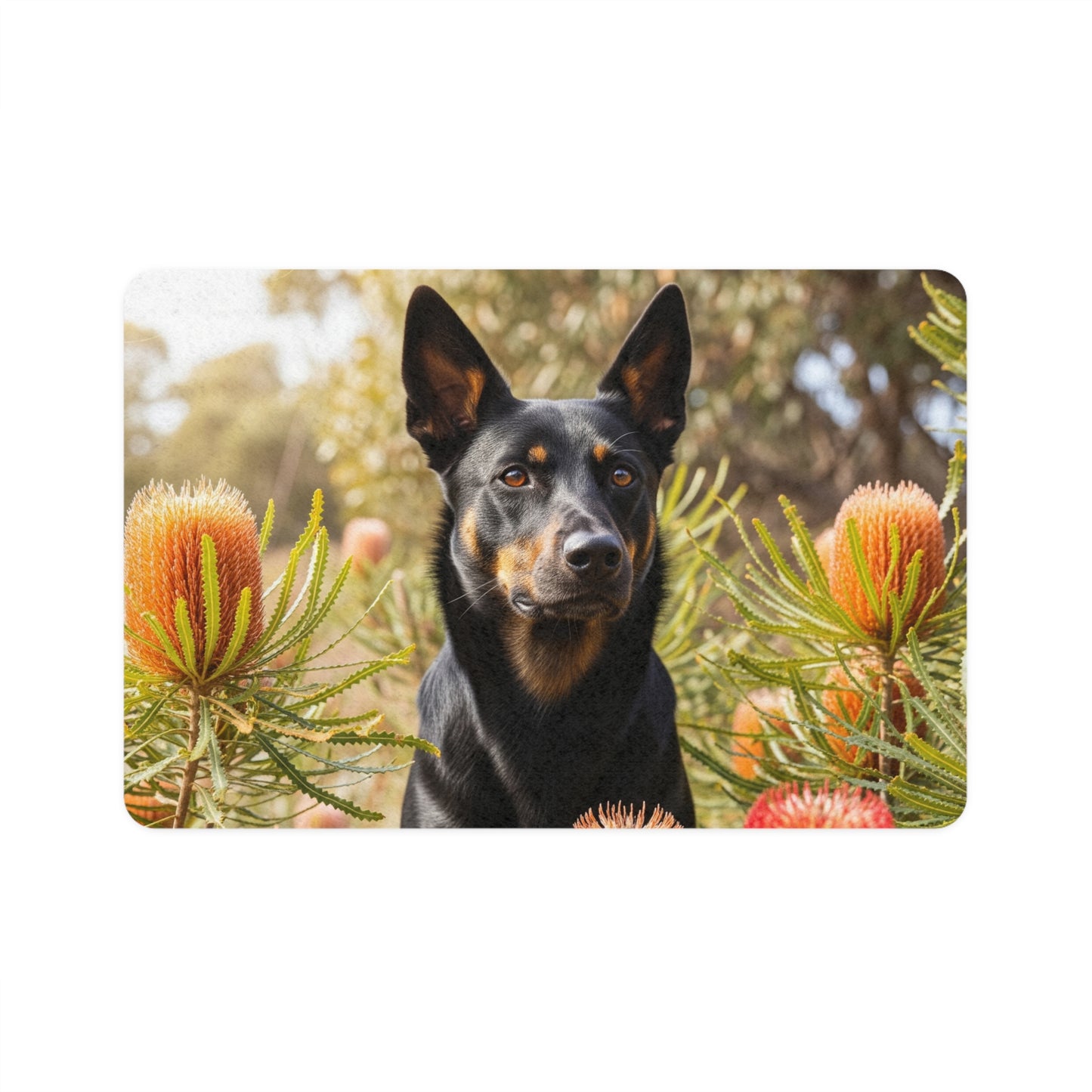 Pet Food Mat (12x18) - Working Kelpie