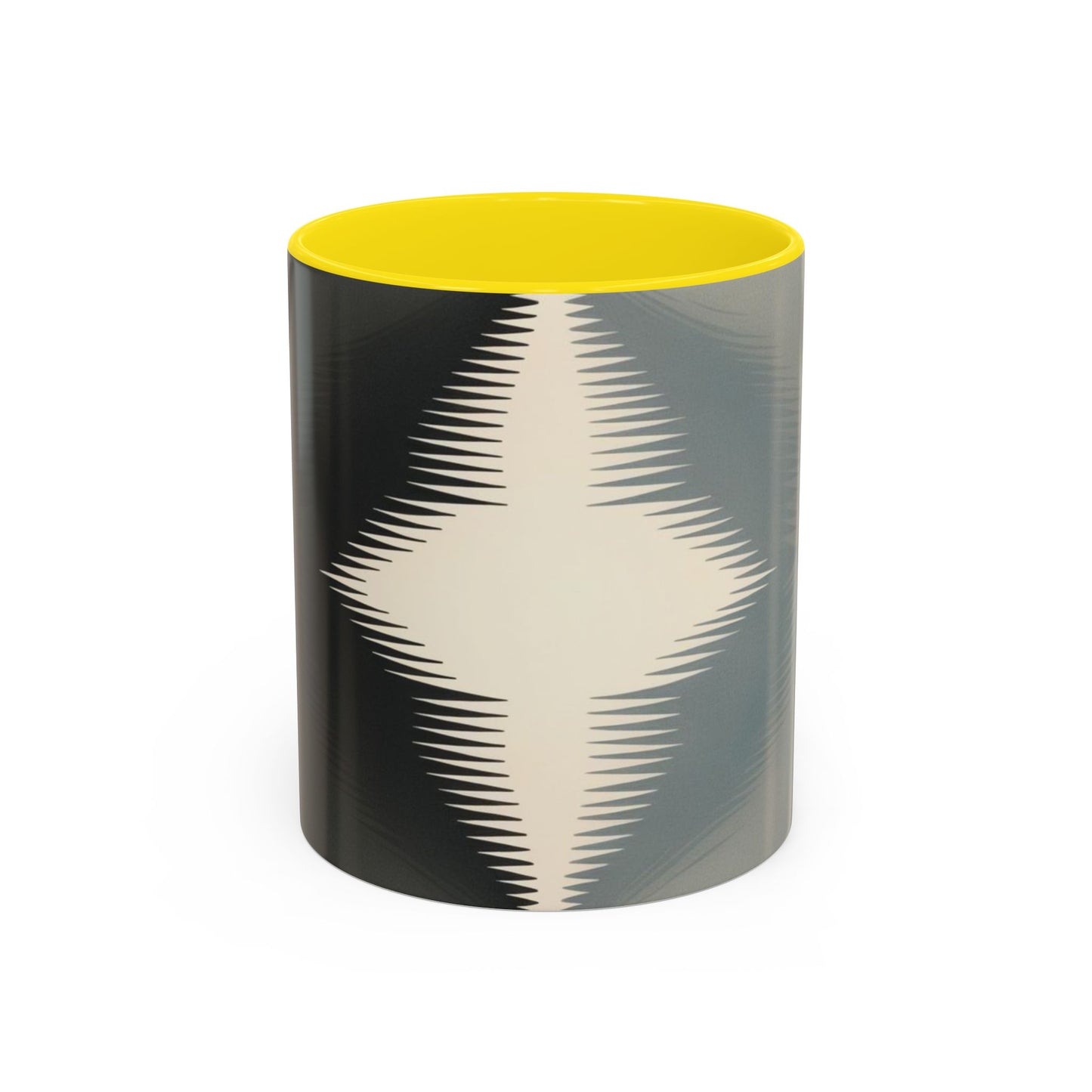 Optical Illusion Accent Mug – Ceramic Coffee Cup