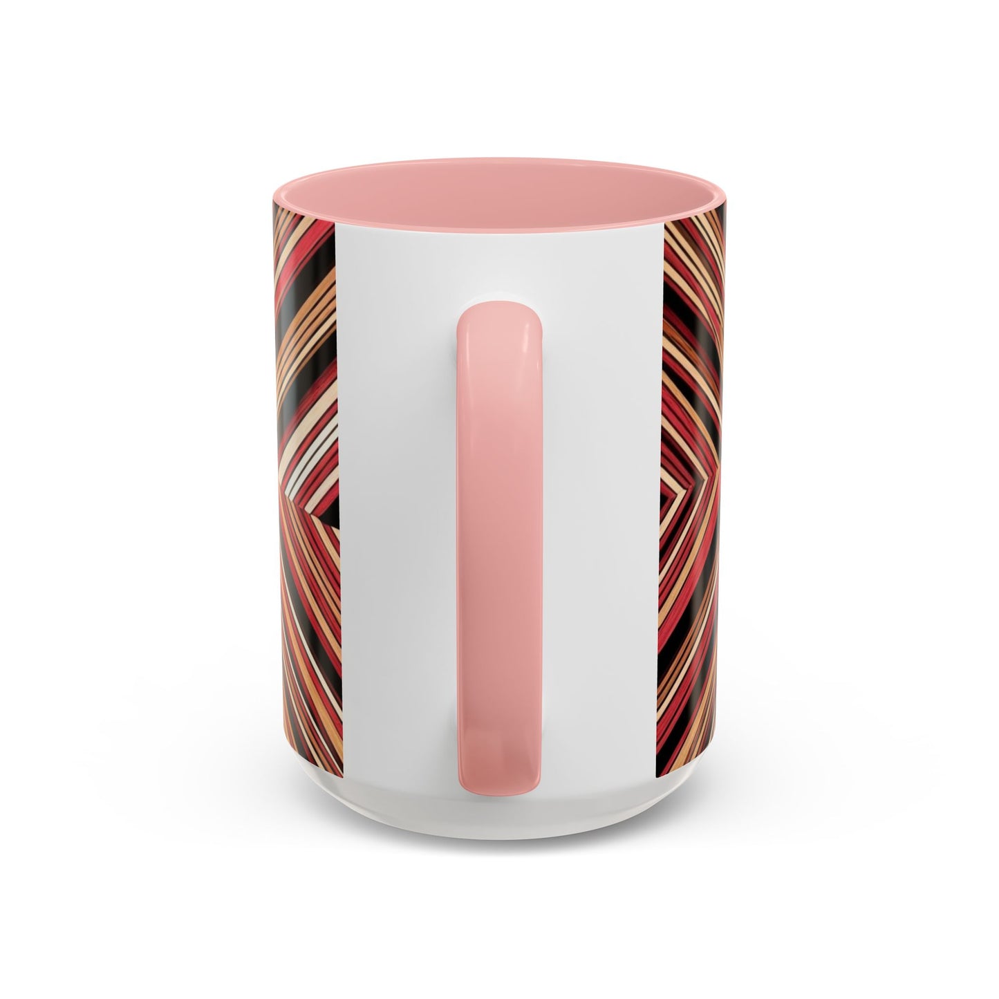 Optical Illusion Accent Mug – Ceramic Coffee Cup