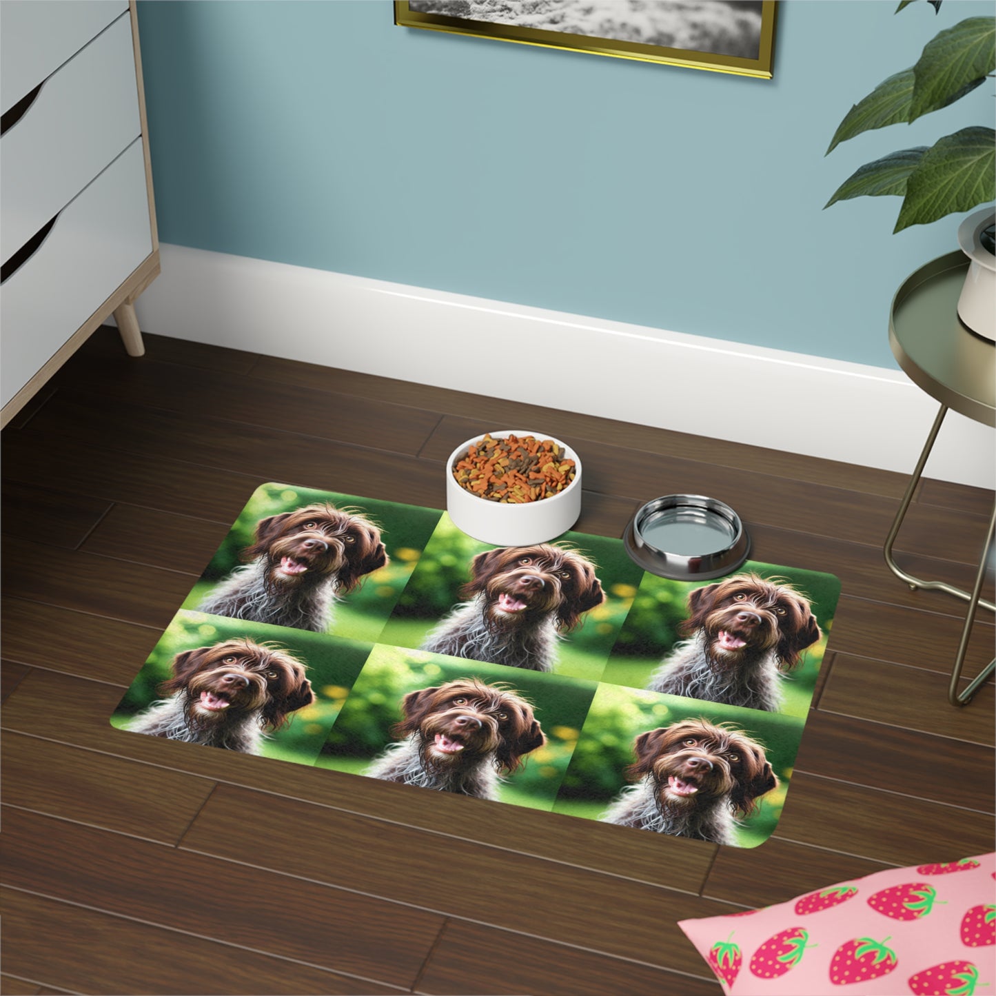 Pet Food Mat (12x18) - German Wirehaired Pointer