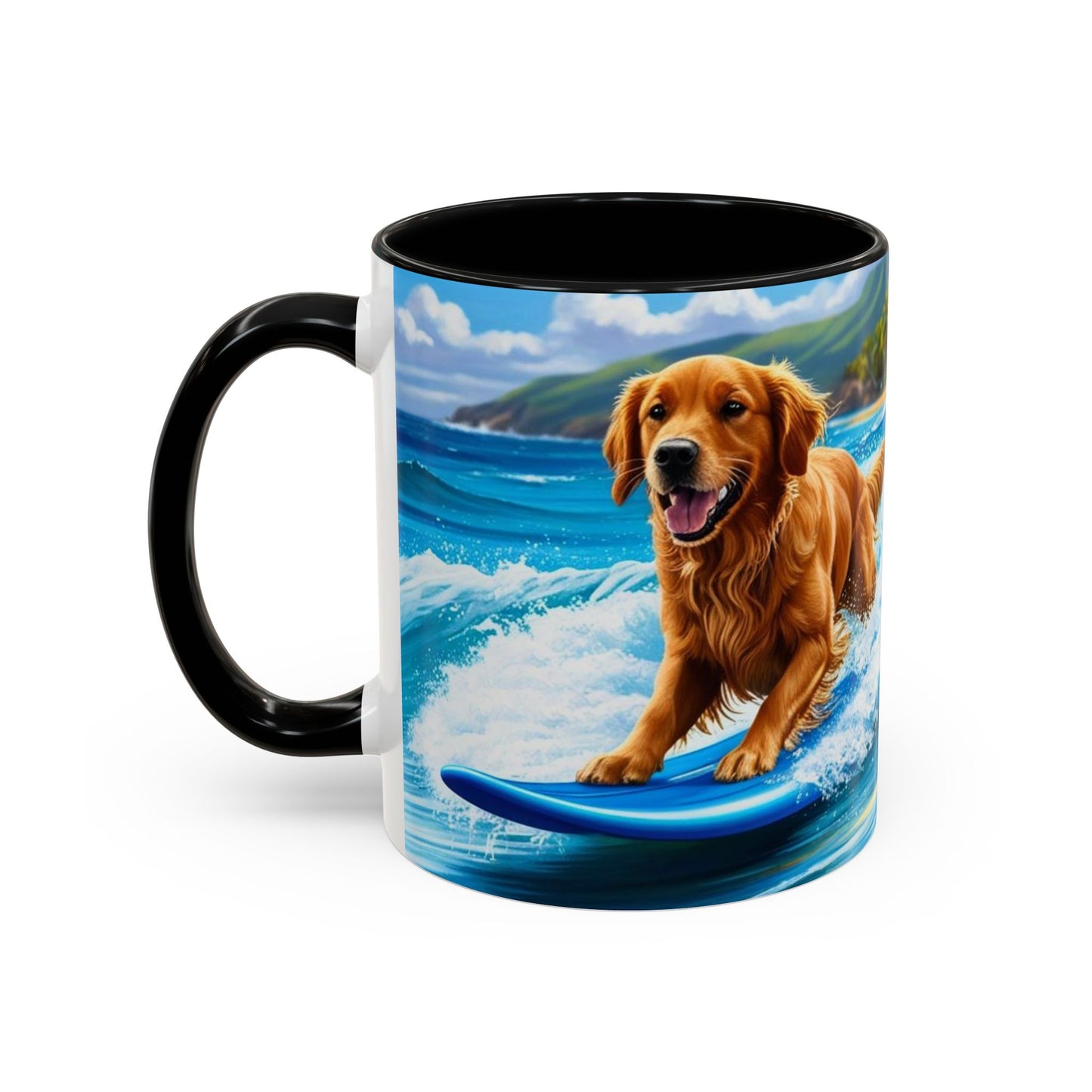 Taza de café con detalles de Surf Dogs: el regalo perfecto para los amantes de los perros
