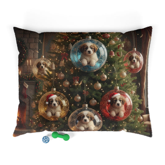 Christmas Puppy Ornament Pet Bed