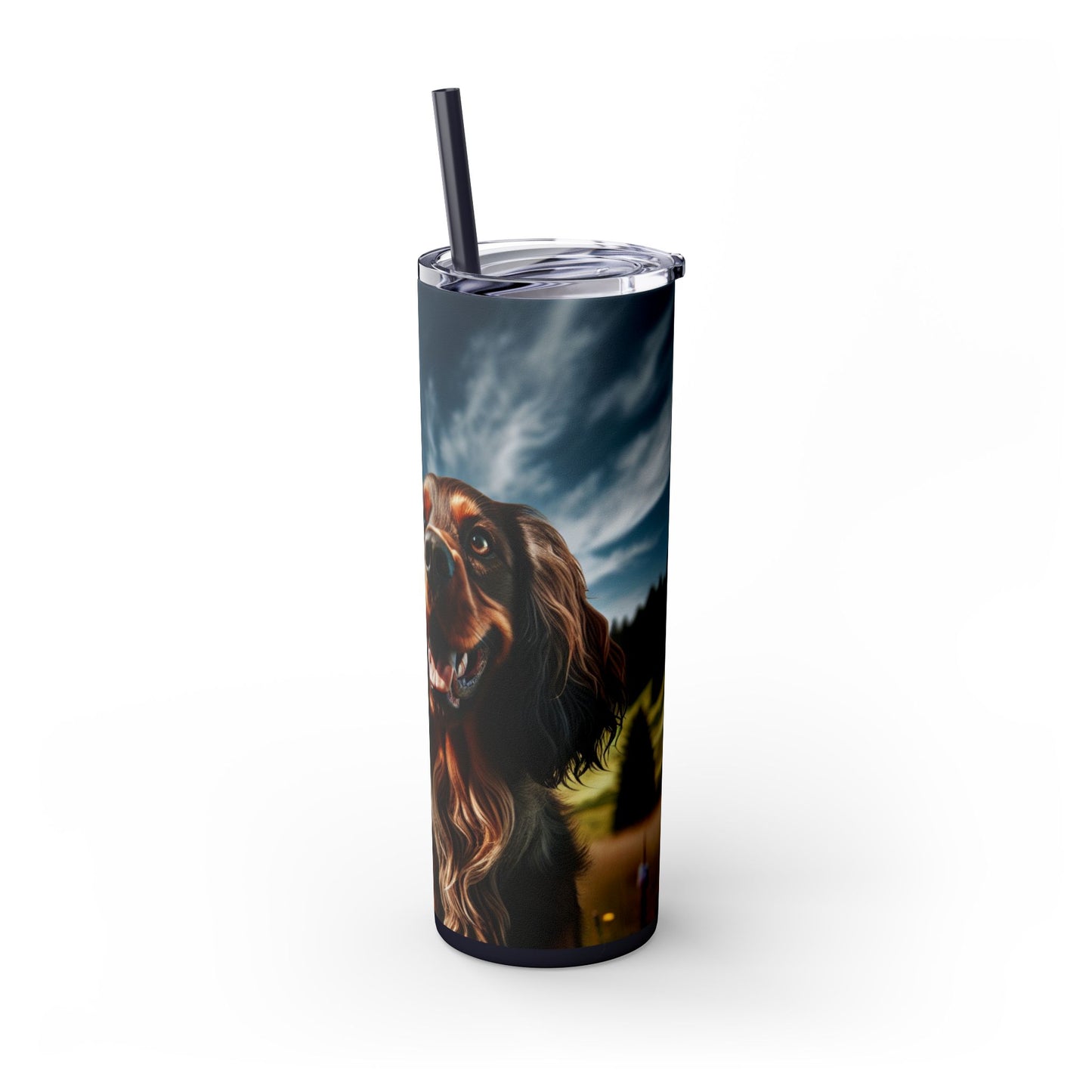 Skinny Tumbler with Straw – 20 oz Stainless Steel Cup