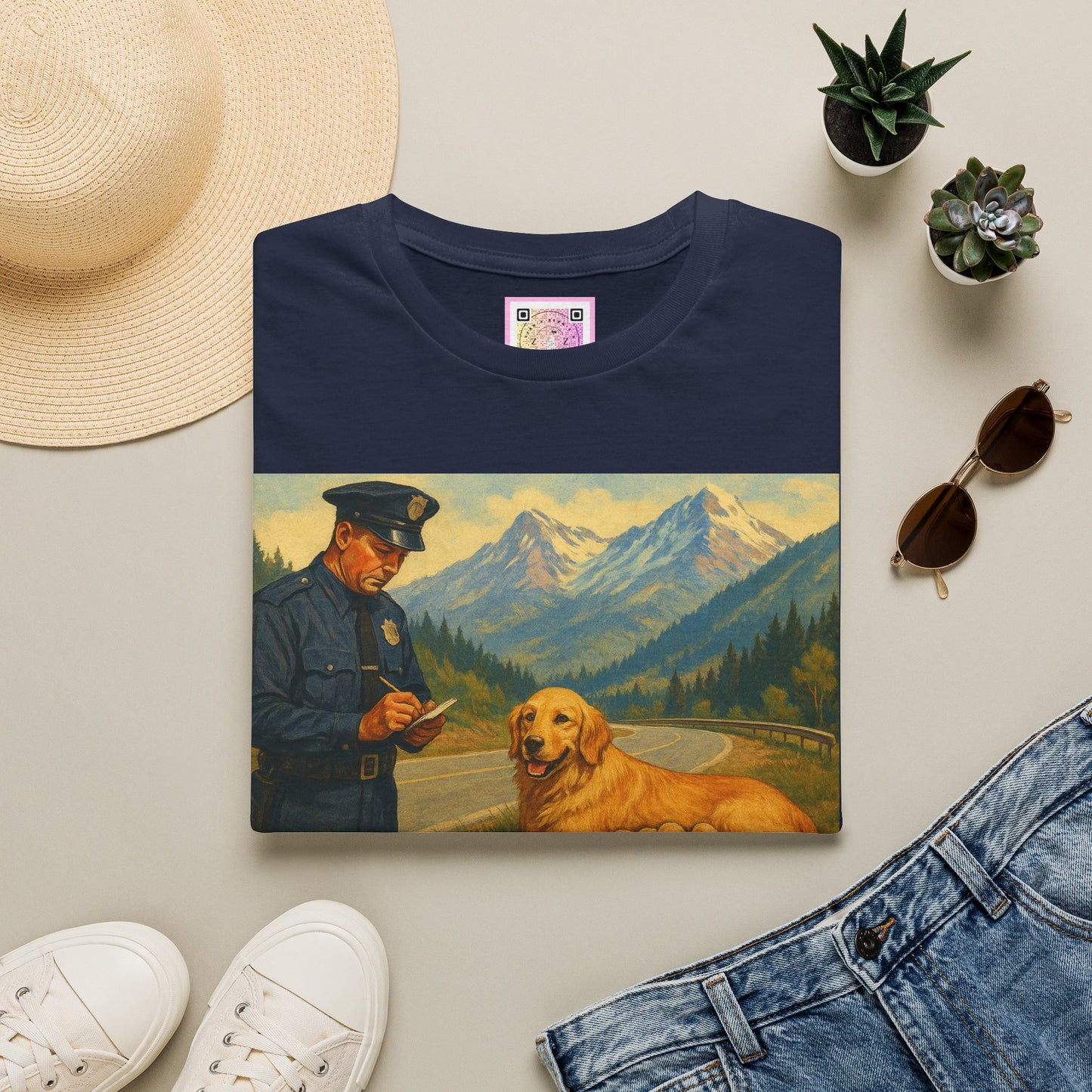 "Arrested for Littering" Retro Tee Shirt