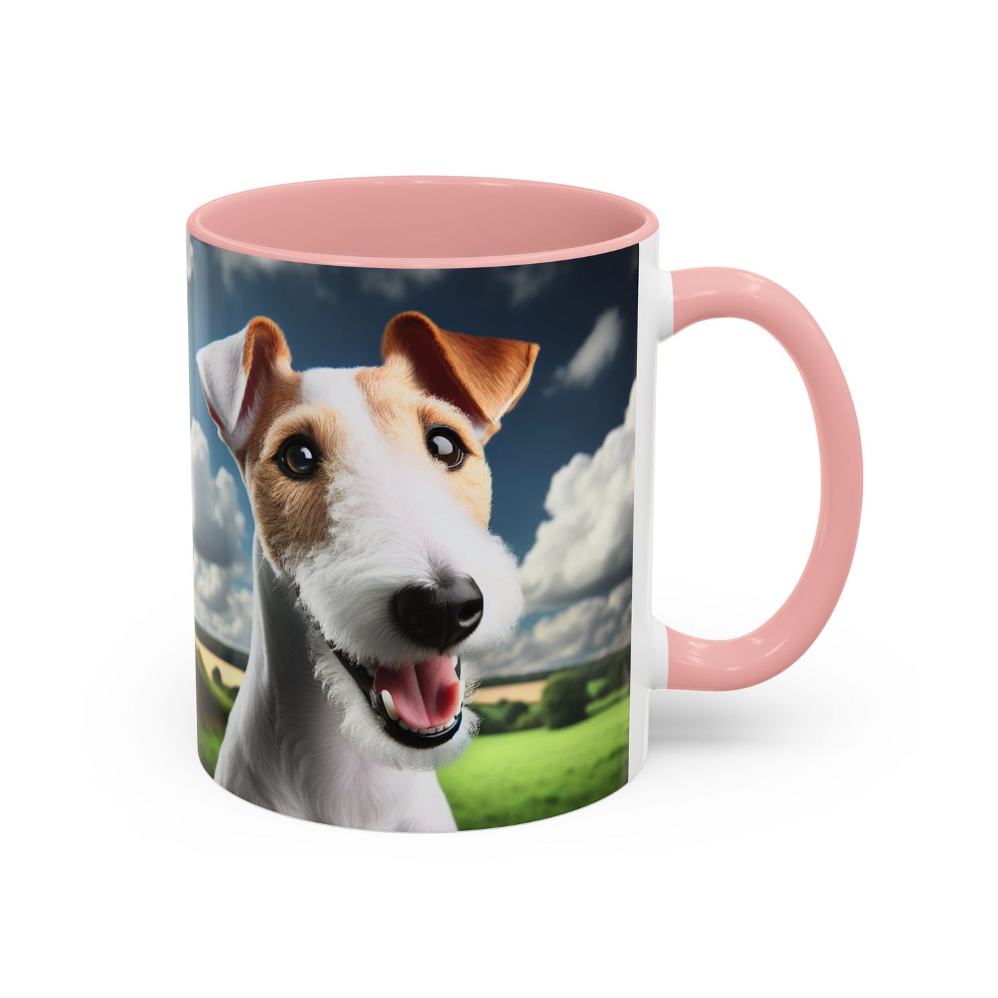 Taza de café con diseño de Fox Terrier de pelo liso: el regalo perfecto para los amantes de los perros.