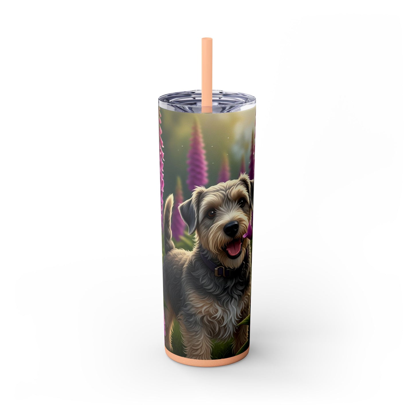Skinny Tumbler with Straw – 20 oz Stainless Steel Cup