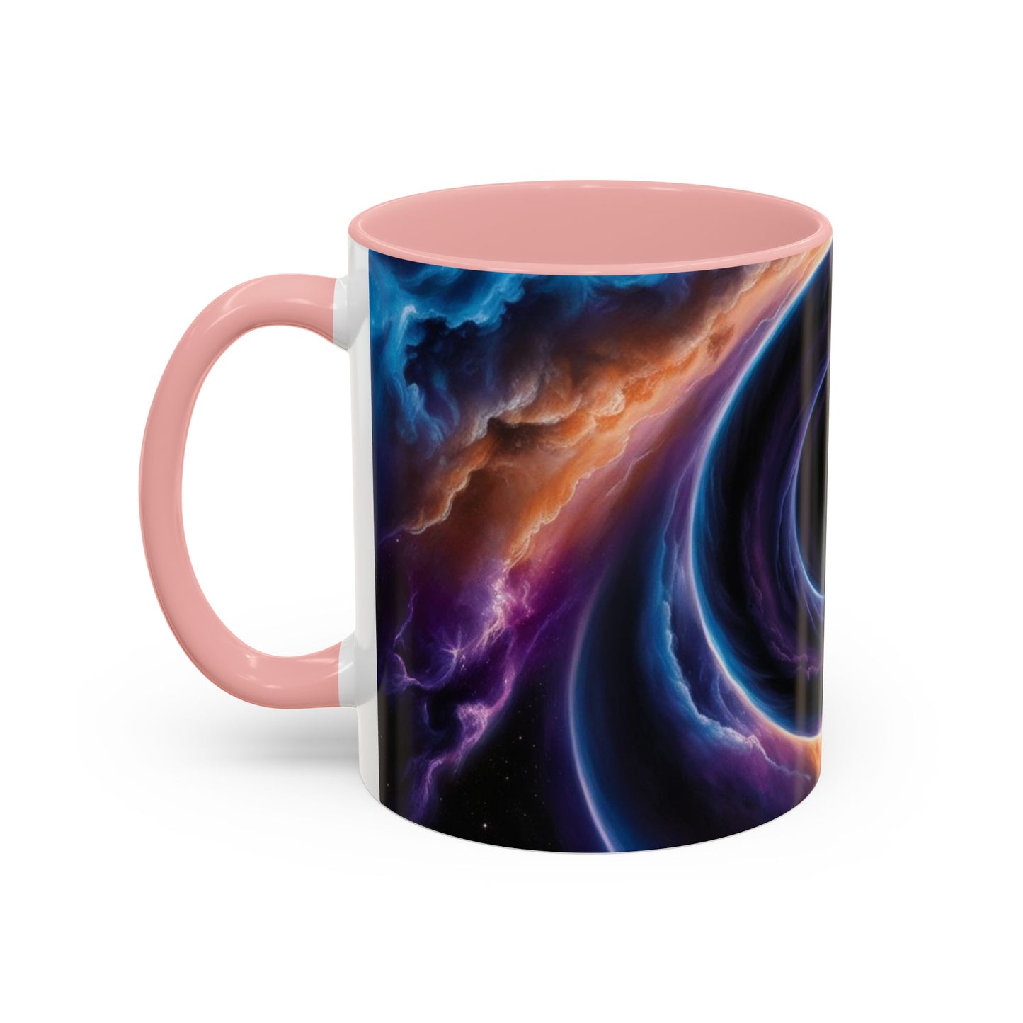 Optical Illusion Accent Mug – Ceramic Coffee Cup
