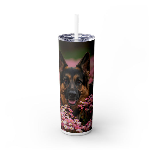German Shepherd Tumbler with Straw, 20oz