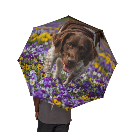 Large Munsterlander Semi-Automatic Foldable Umbrella