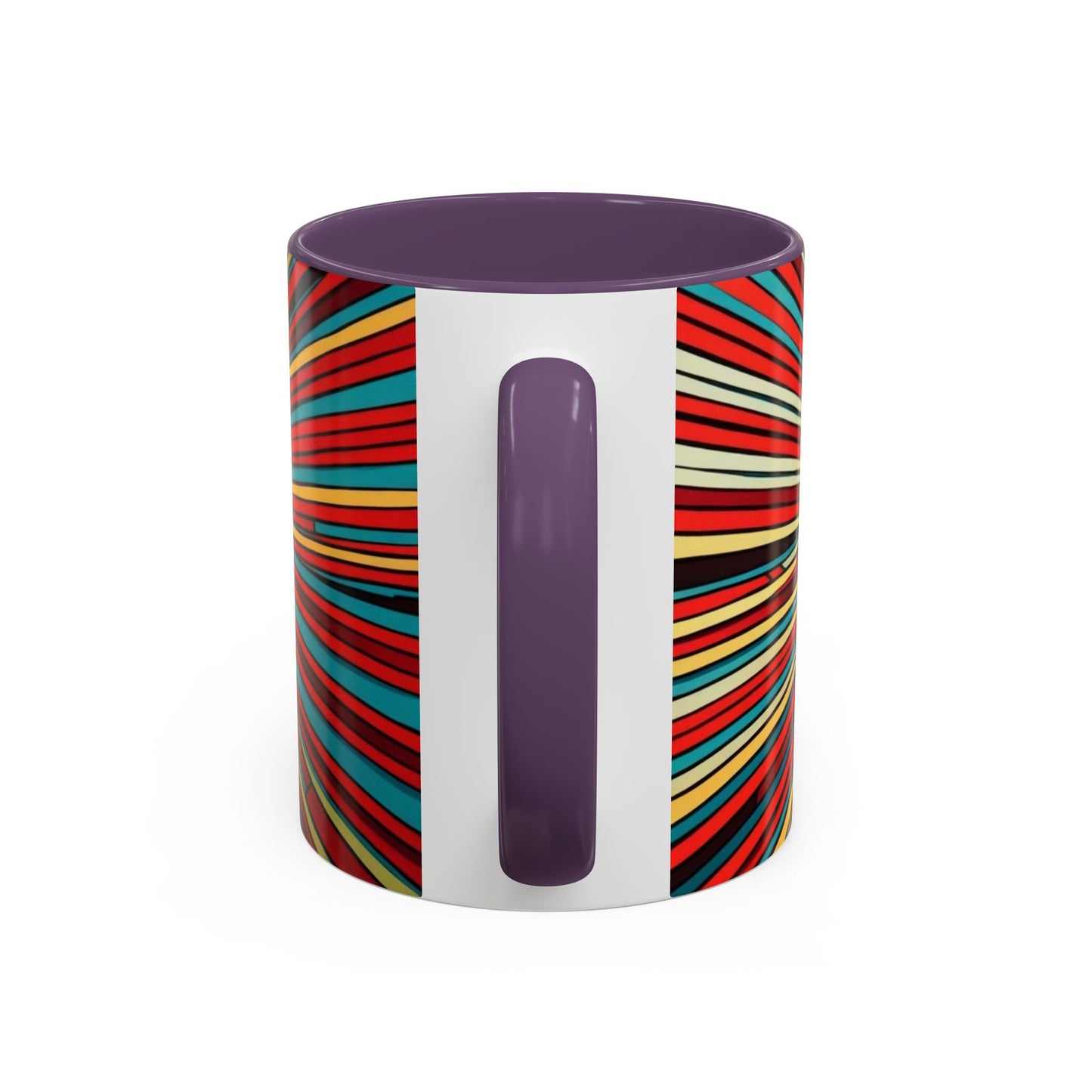 Optical Illusion Accent Mug – Ceramic Coffee Cup