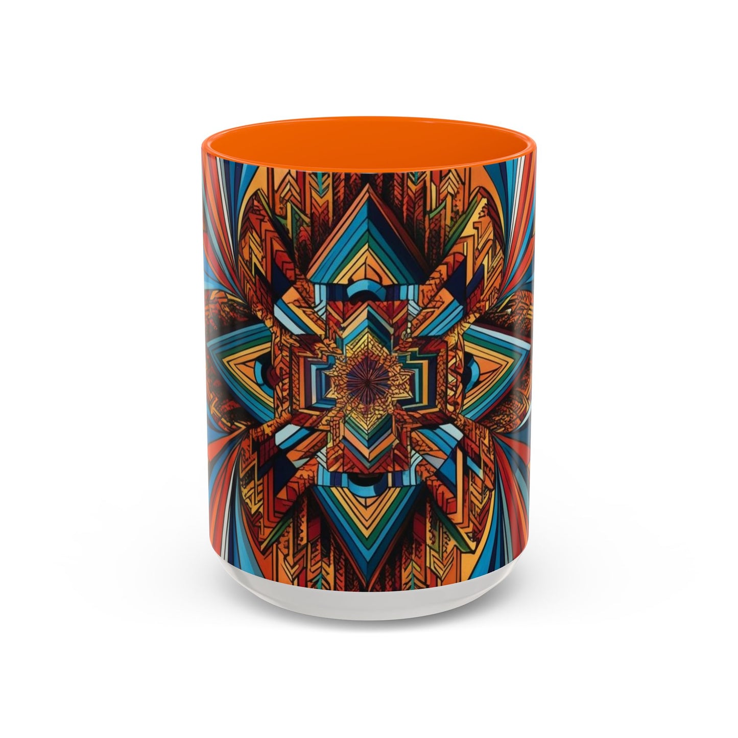 Optical Illusion Accent Mug – Ceramic Coffee Cup