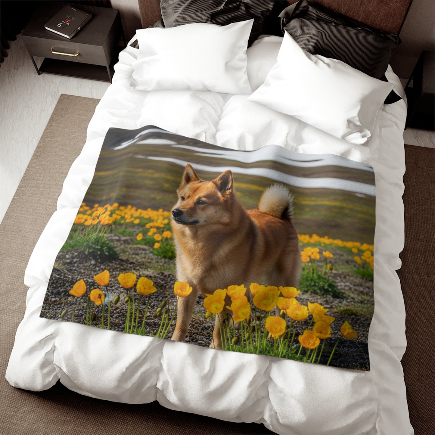 Norwegian Buhund Sweatshirt Blanket