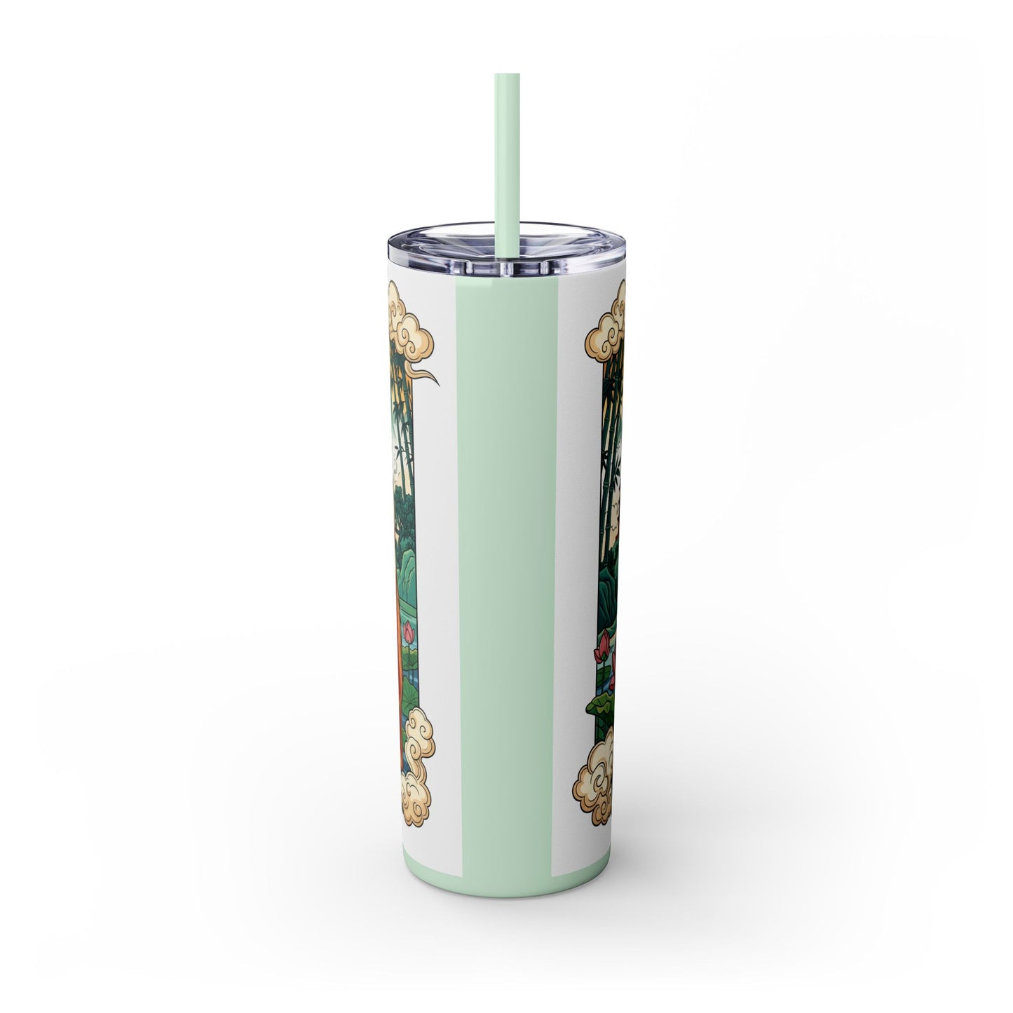 Skinny Tumbler with Straw – 20 oz Stainless Steel Cup