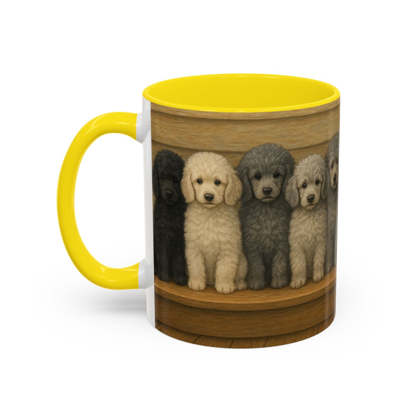 Mug à café décoratif avec motif chiots caniches - Cadeau idéal pour les amoureux des chiens