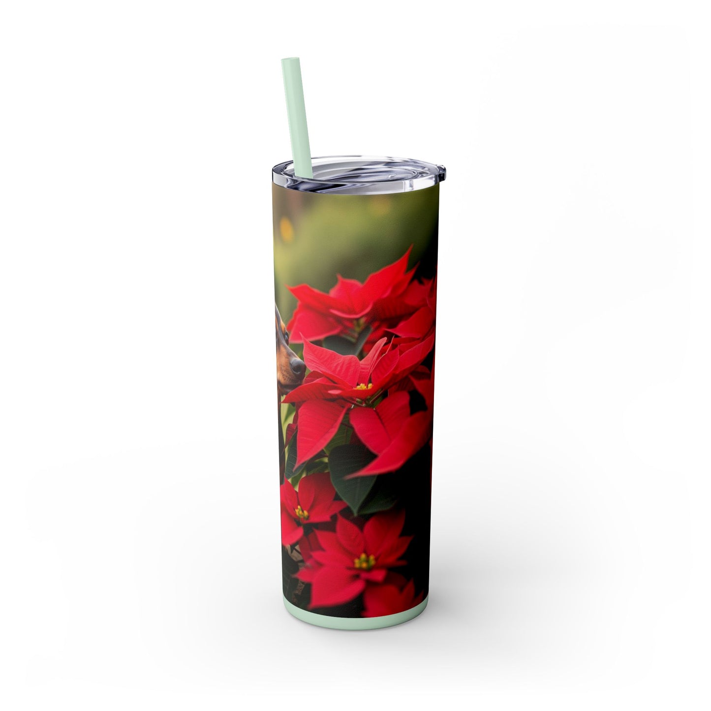 Skinny Tumbler with Straw – 20 oz Stainless Steel Cup