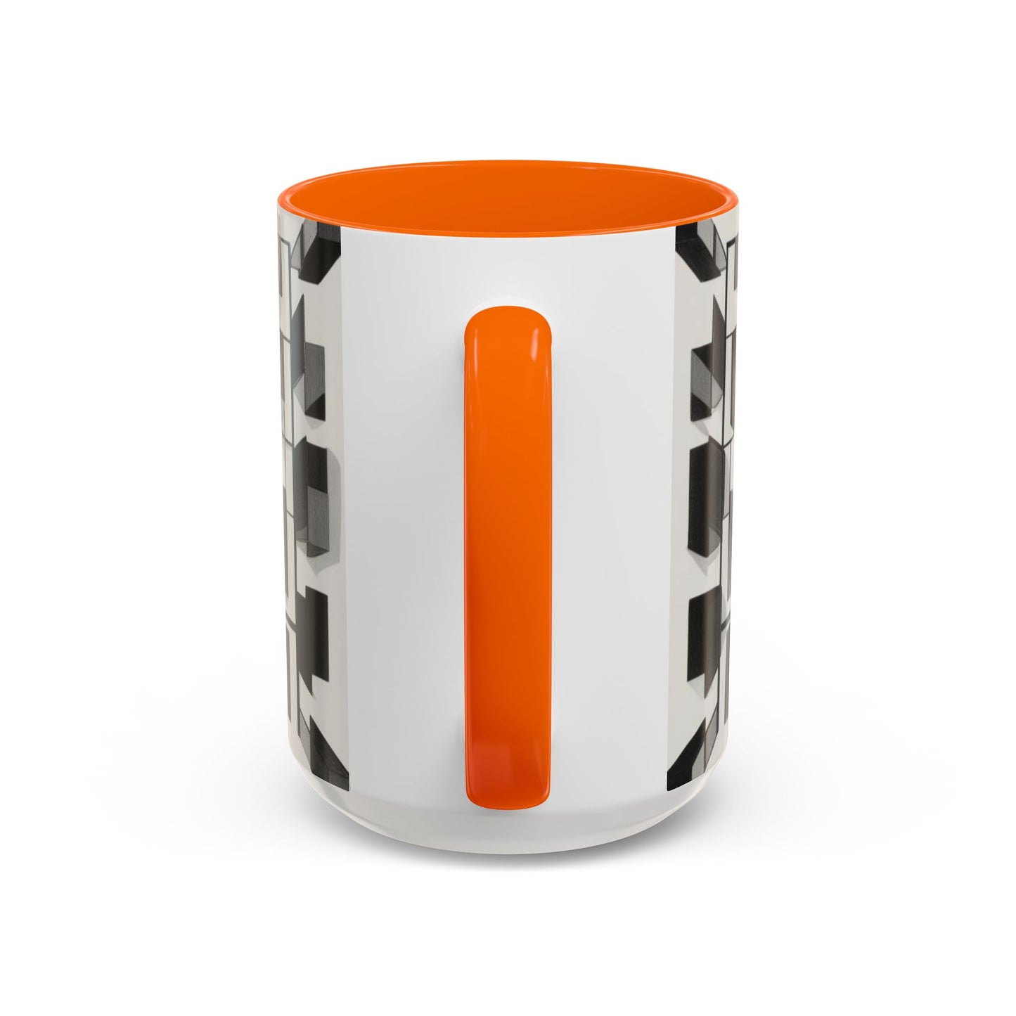 Optical Illusion Accent Mug – Ceramic Coffee Cup