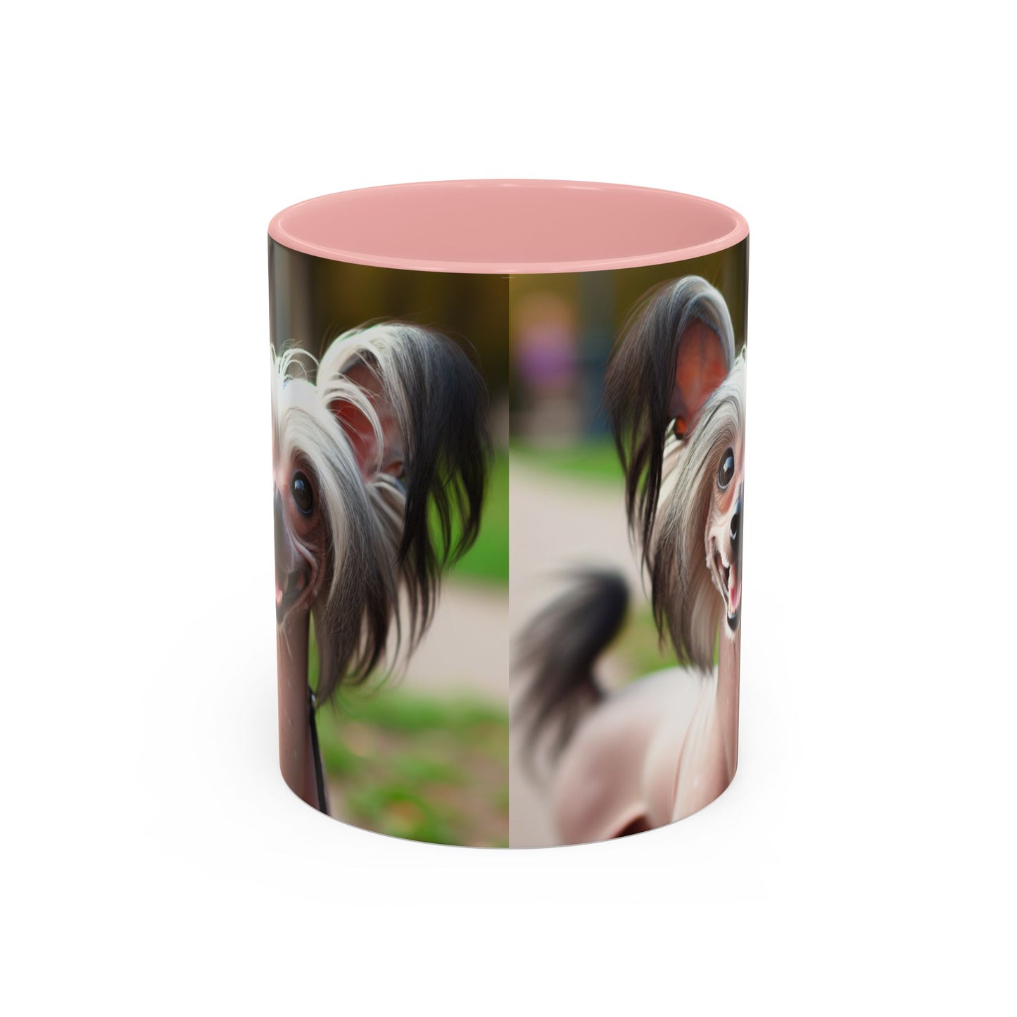 Chinese Crested Dog Accent Coffee Mug - Perfect Gift for Dog Lovers