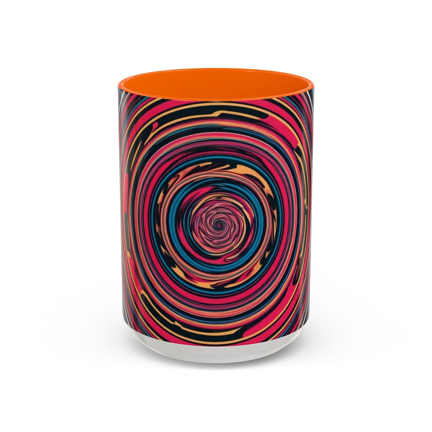 Optical Illusion Accent Mug – Ceramic Coffee Cup
