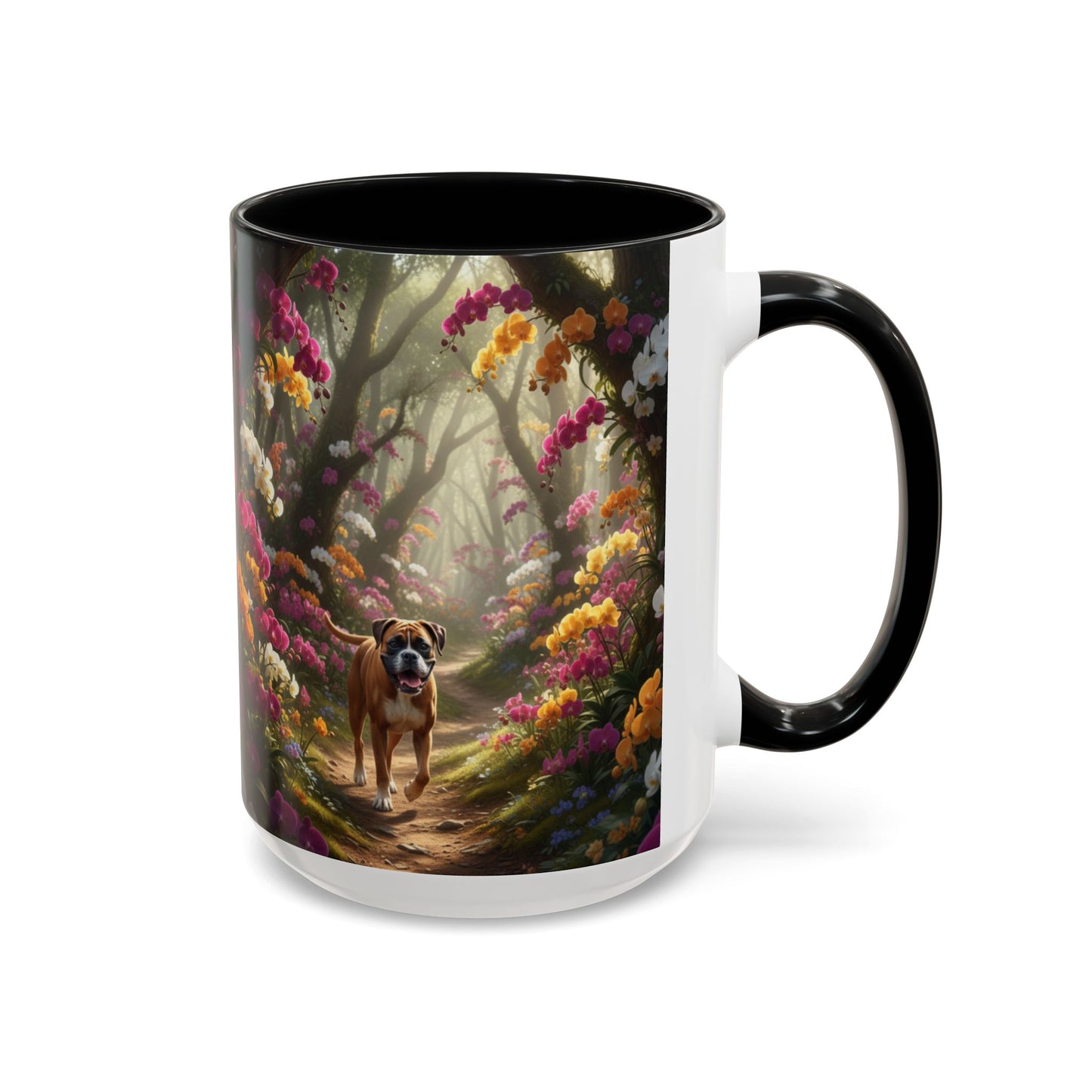 Boxer Accent Mug – Ceramic Coffee Cup