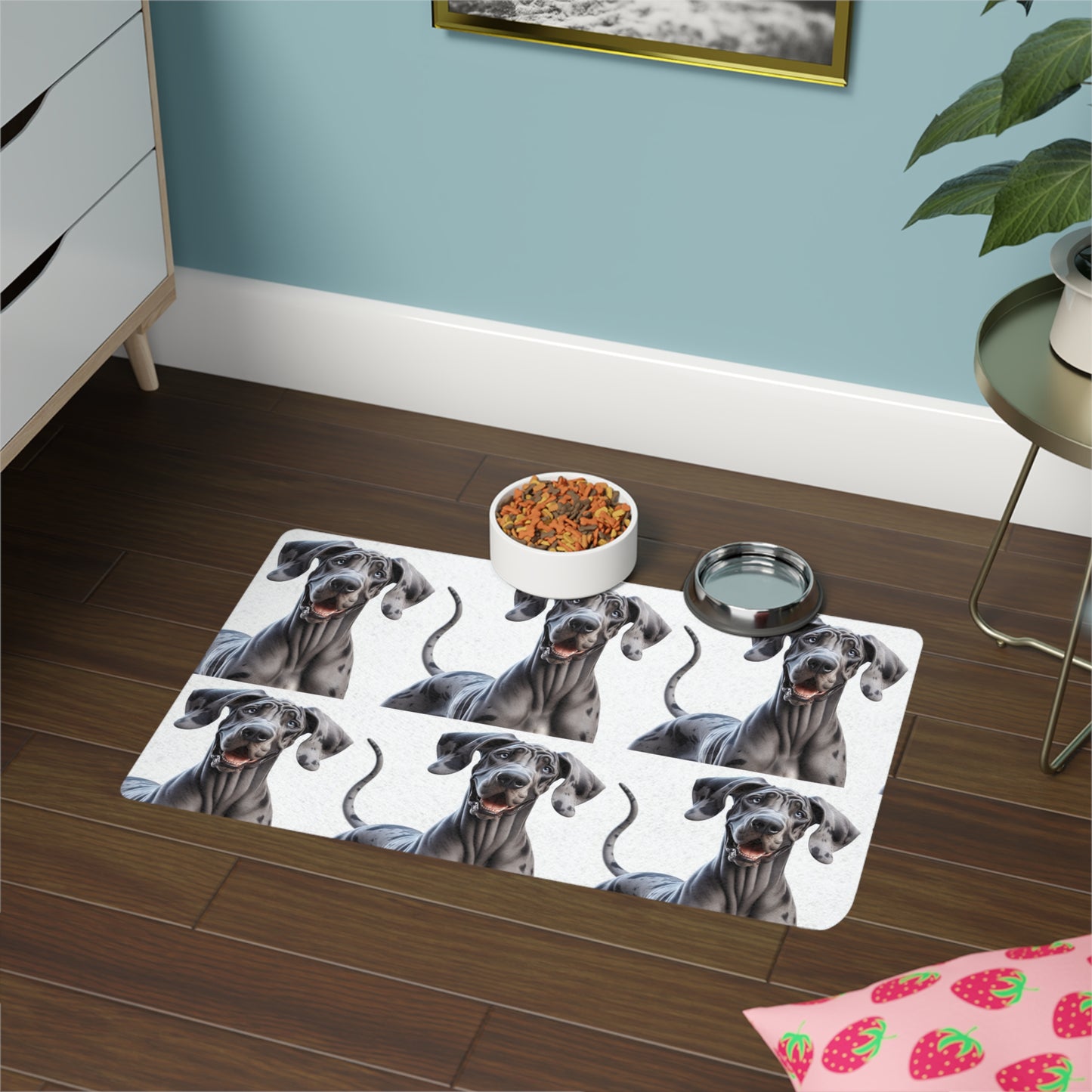 Pet Food Mat (12x18) - Great Dane