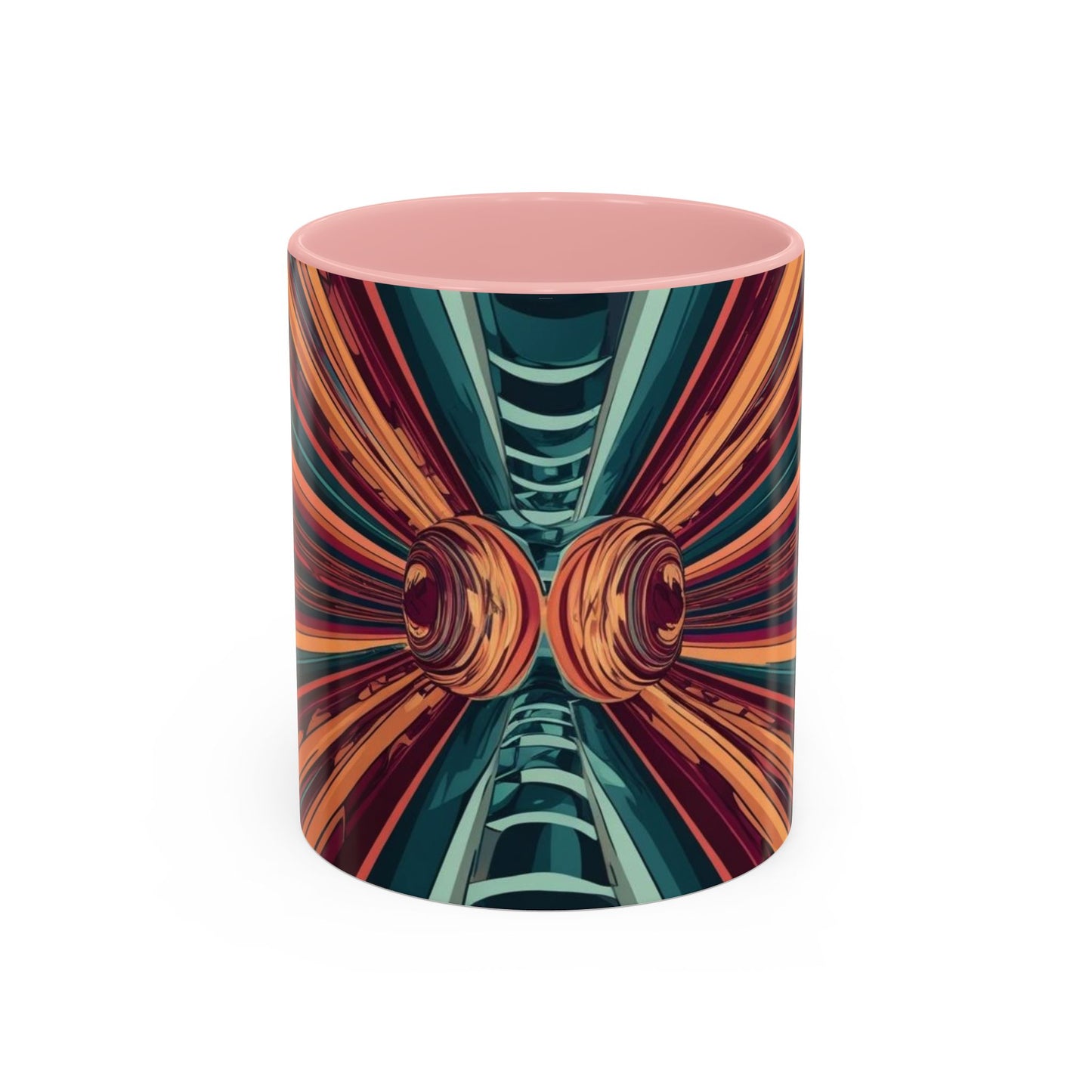 Optical Illusion Accent Mug – Ceramic Coffee Cup