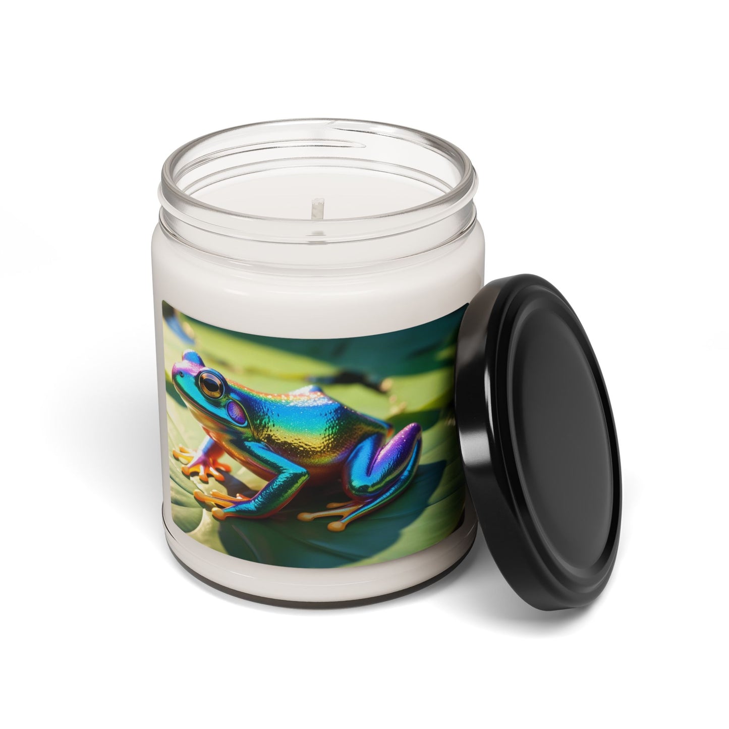 Rainbow Glittery Frog- Scented Soy Candle, 9oz