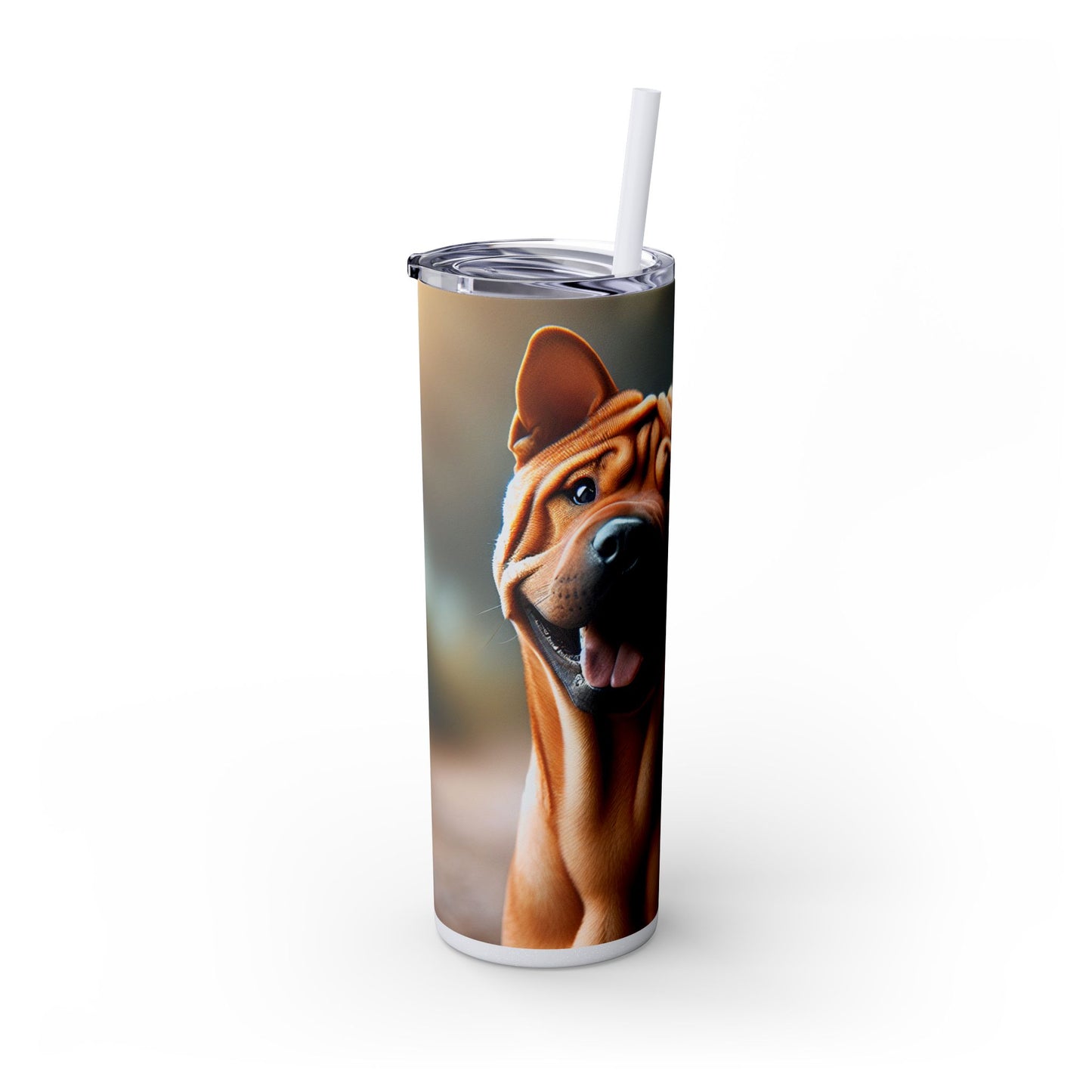 Gobelet isotherme de Chongqing (Chine) avec paille, 590 ml (20 oz).
