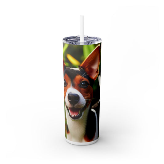 Brazilian Terrier Tumbler with Straw, 20oz
