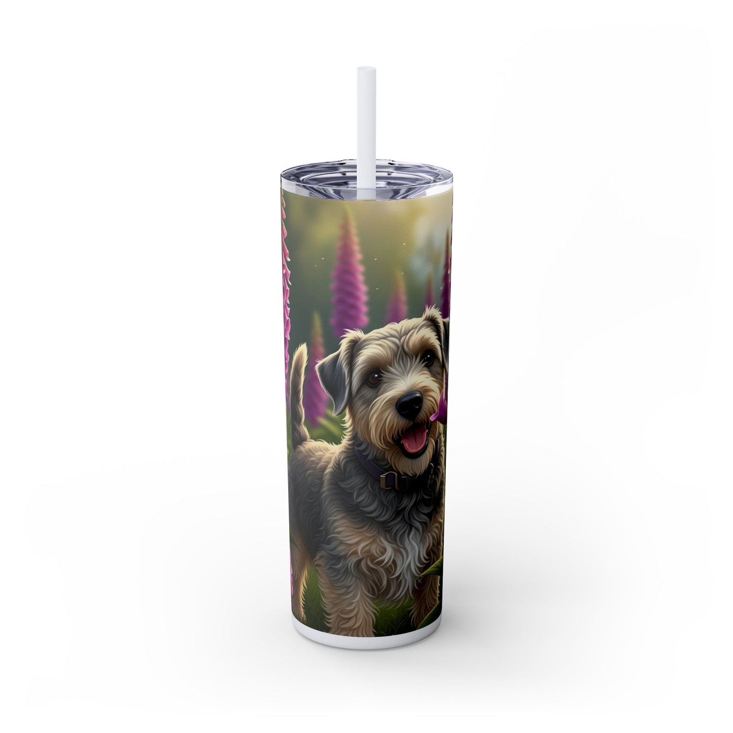 Skinny Tumbler with Straw – 20 oz Stainless Steel Cup